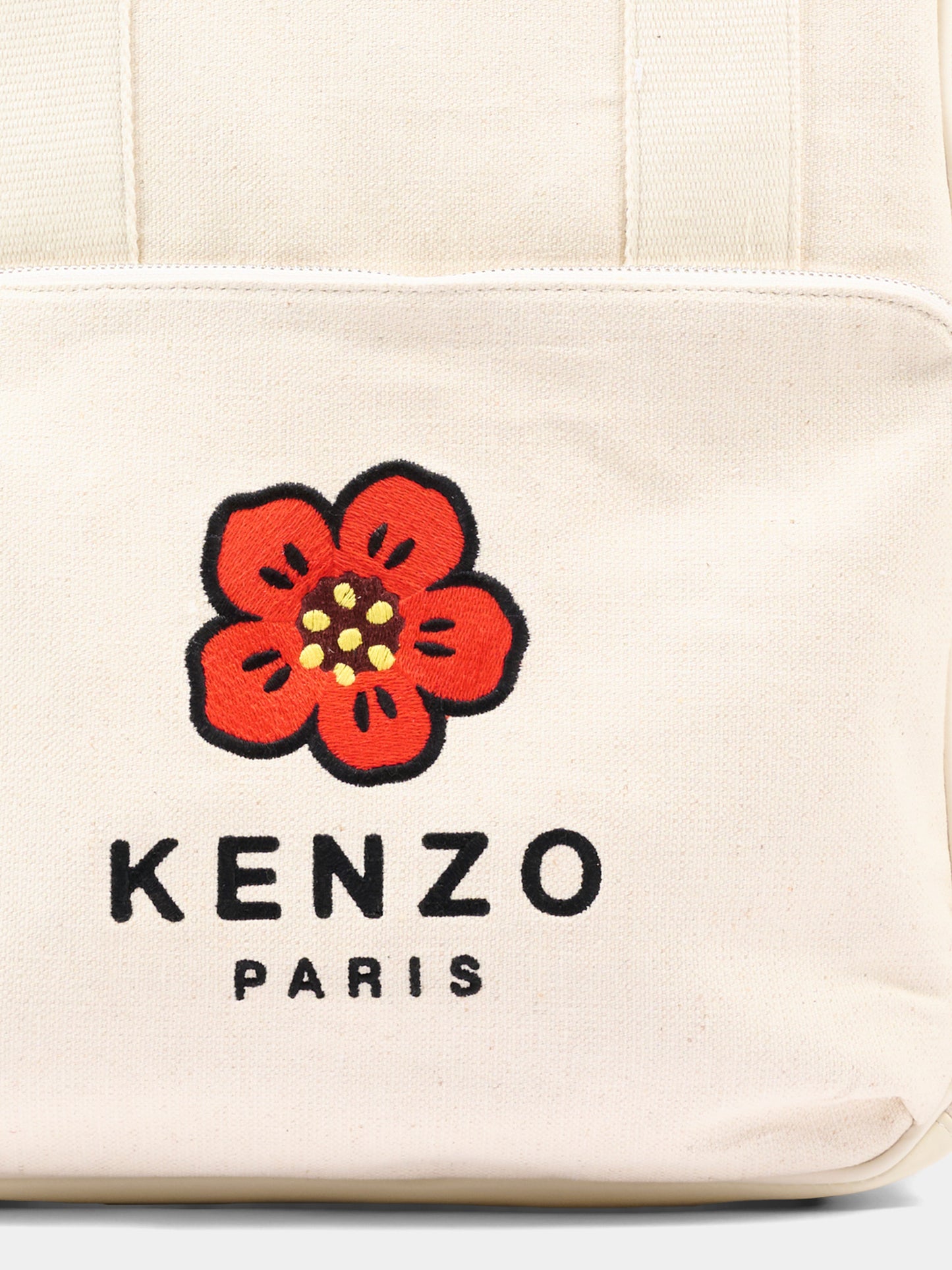 Borsa mamma beige per neonata con logo,Kenzo Kids,K62075 21G