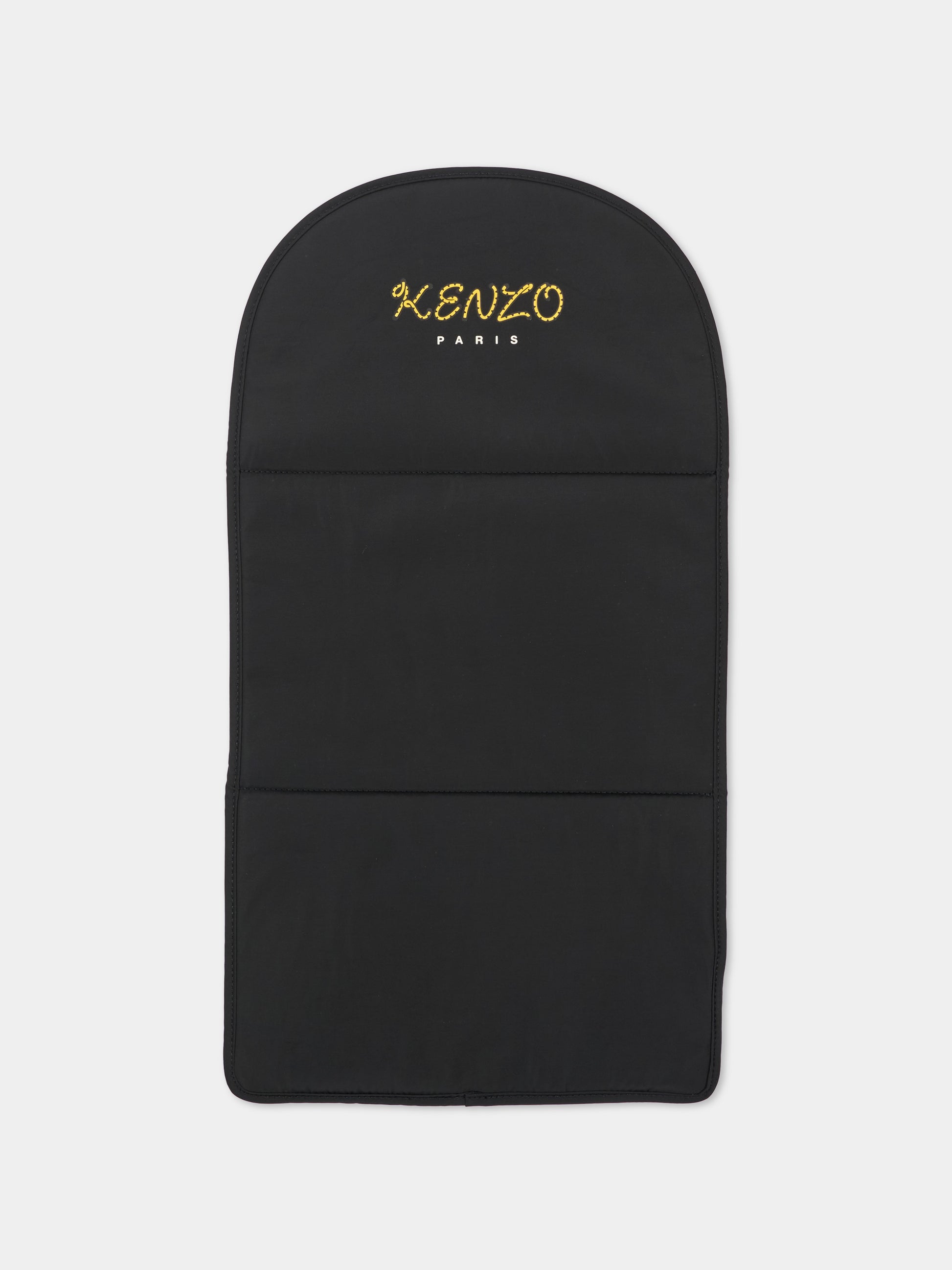 Borsa mamma nera per neonati con logo,Kenzo Kids,K62076 095