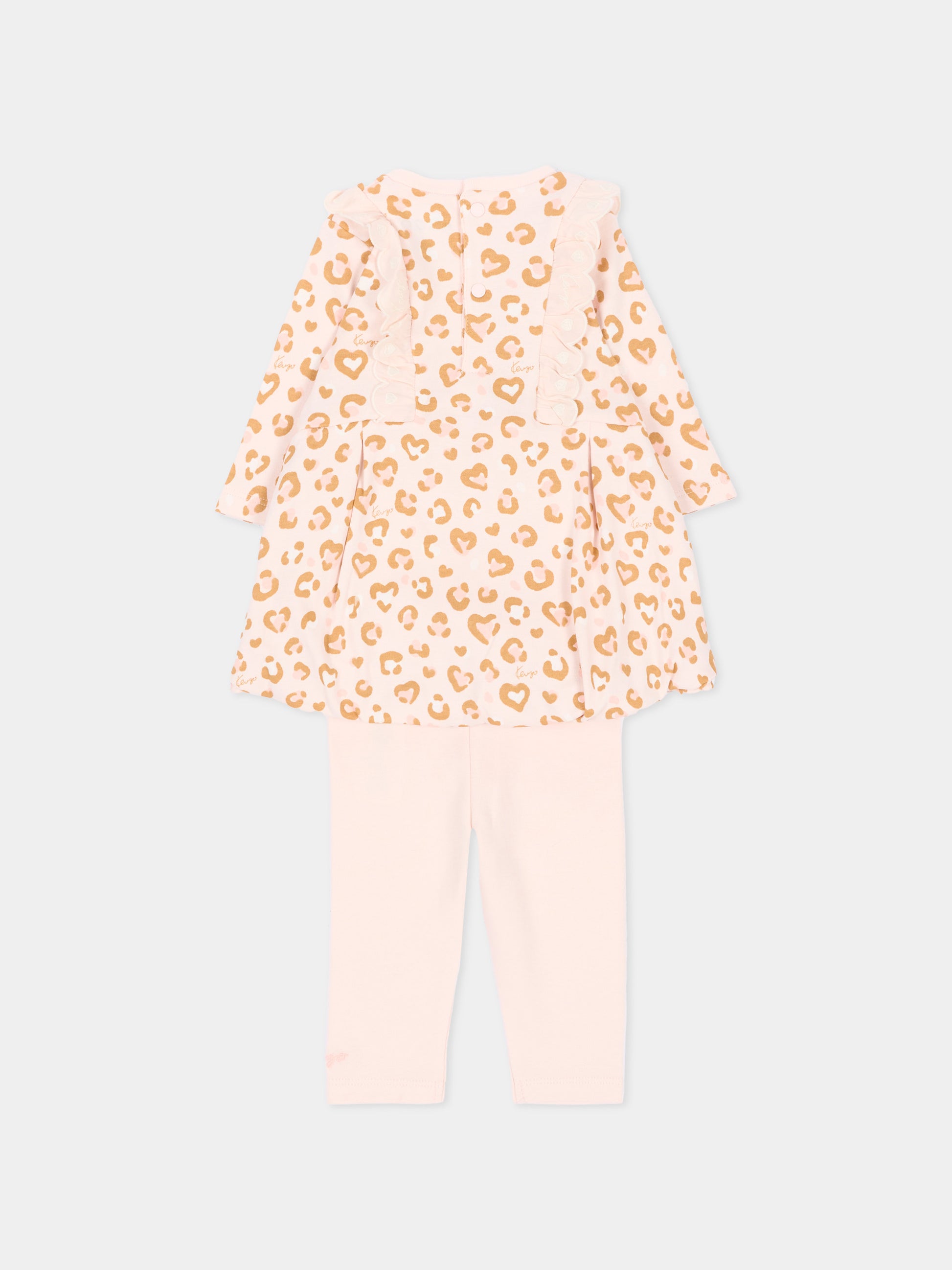 Completo nascita rosa per neonata,Kenzo Kids,K62091 43B