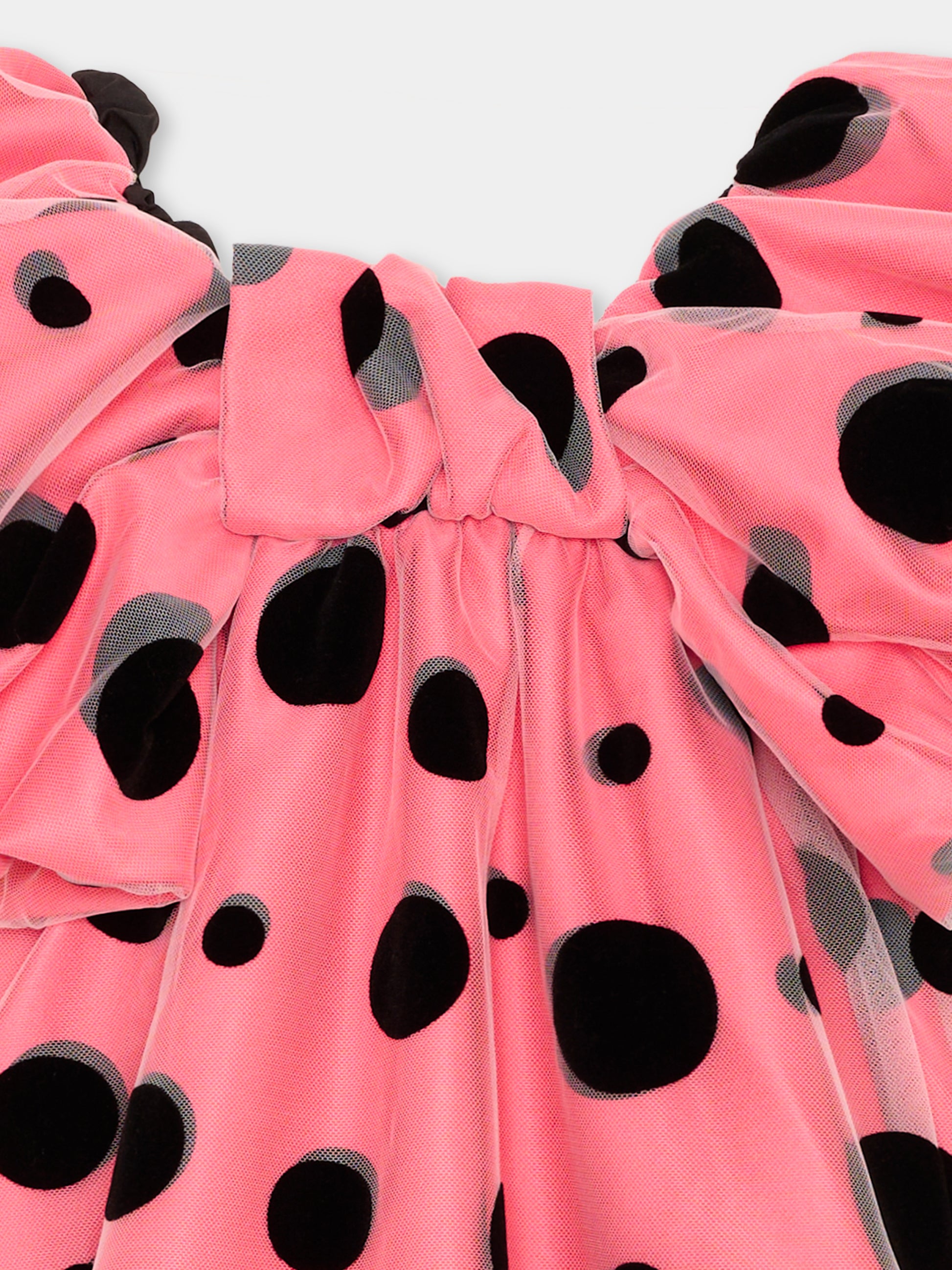 Abito elegante rosa per bambina a pois,Marc Jacobs,W60980 98A