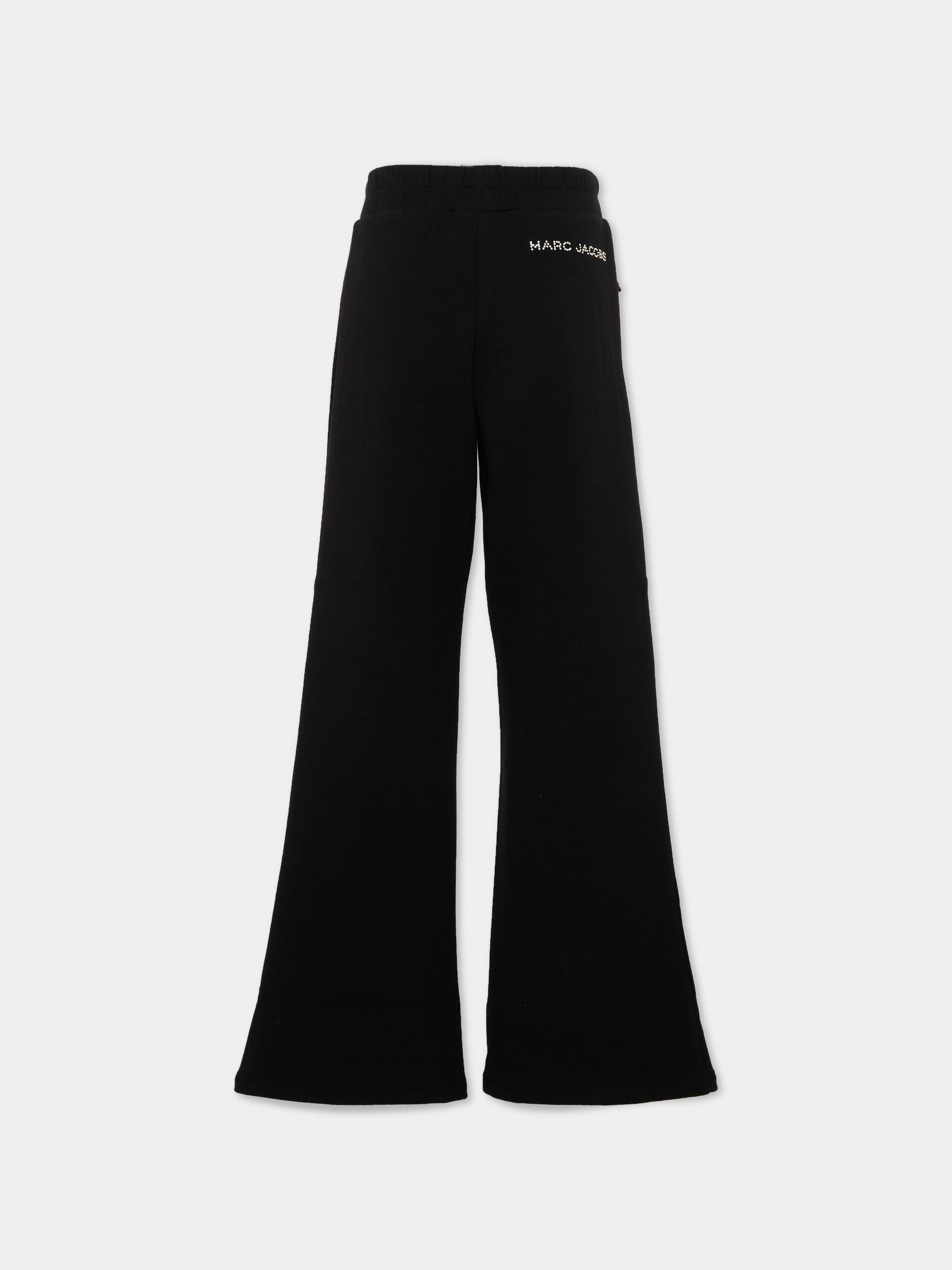 Pantalone nero per bambina con logo,Marc Jacobs,W60987 09B