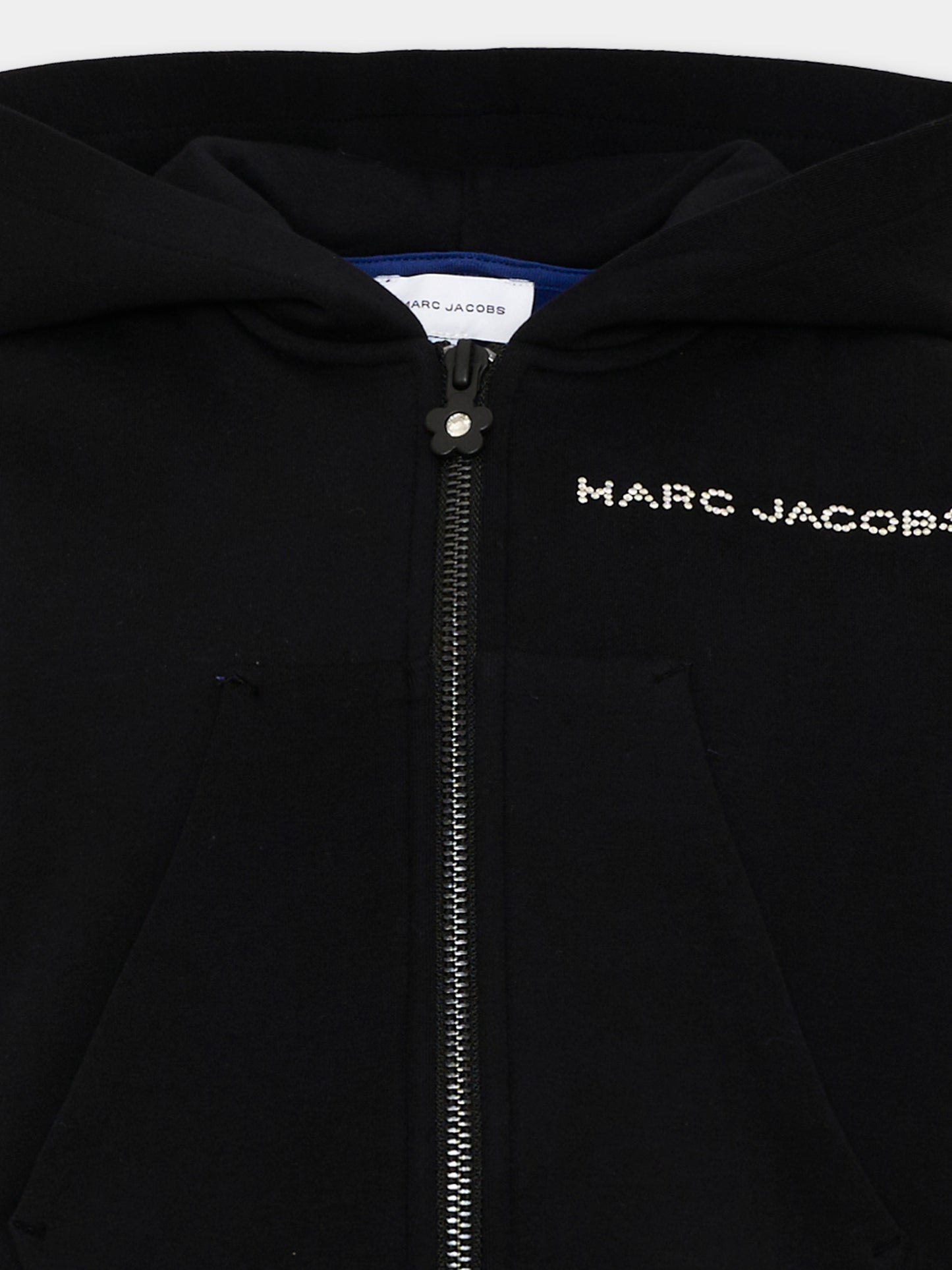 Felpa con cappuccio nera con logo,Marc Jacobs,W61001 09B