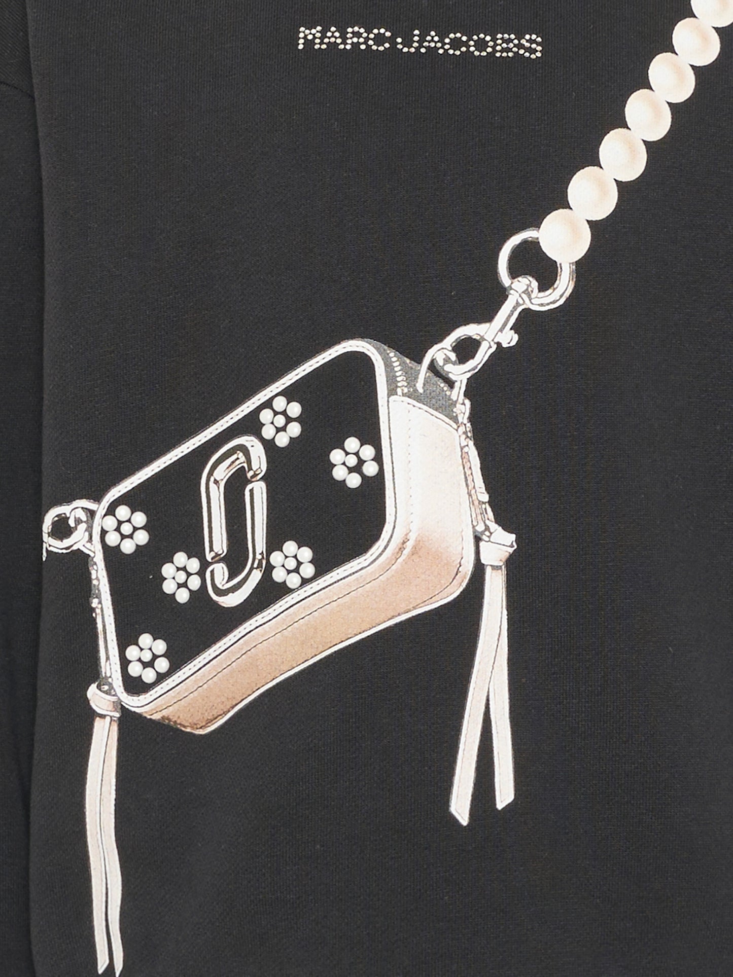Felpa girocollo nera per bambina,Marc Jacobs,W61005 09B