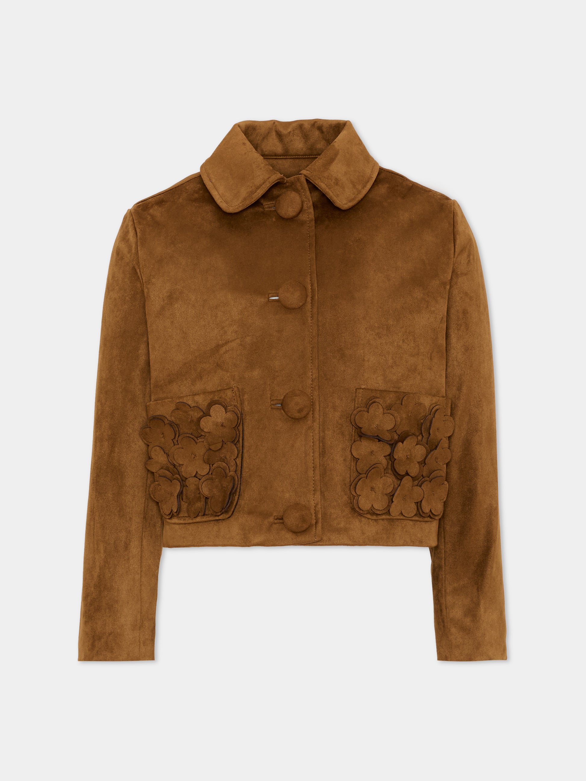 Giubbotto in ecopelle marrone floreale,Marc Jacobs,W61011 367