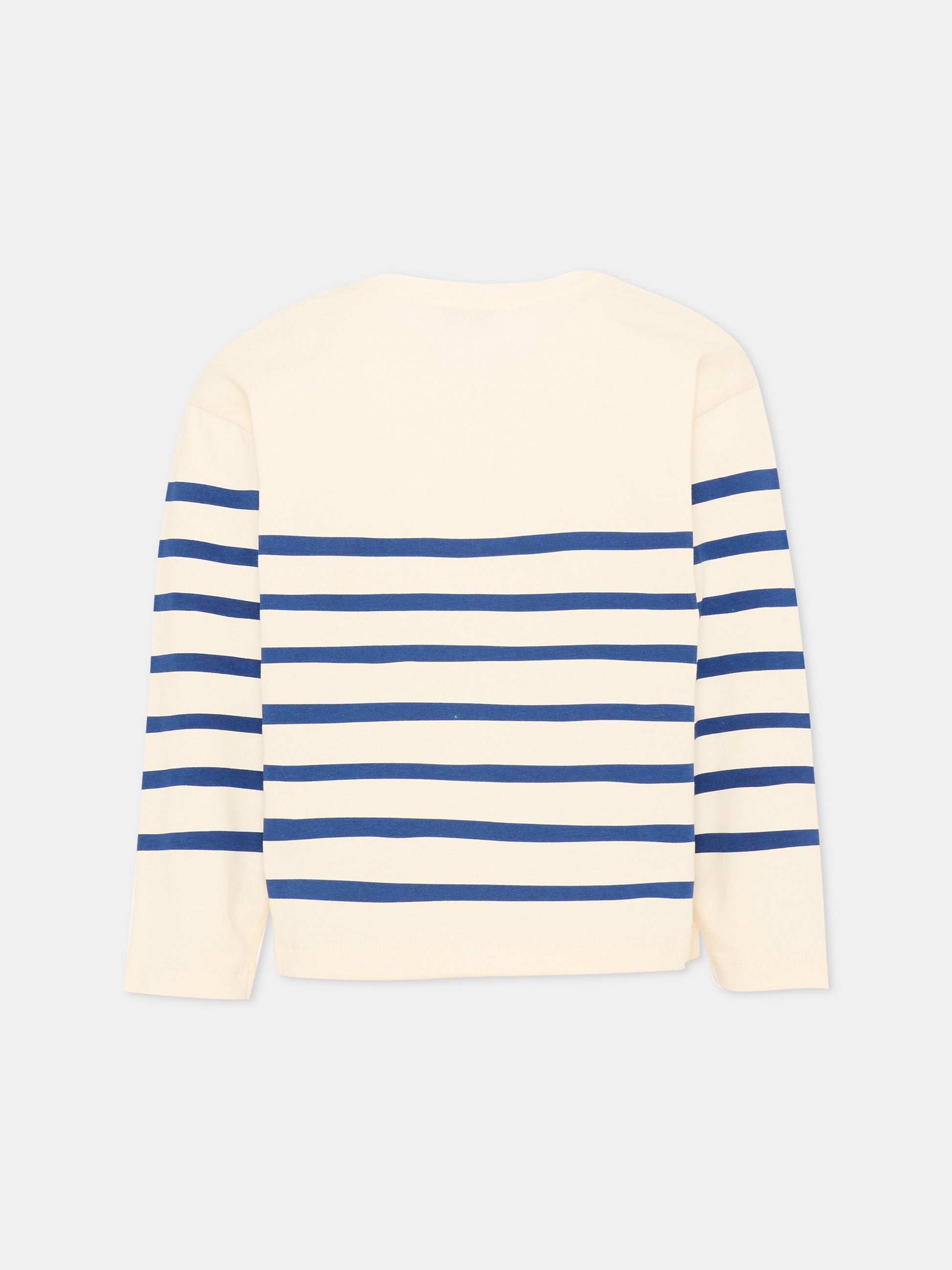 T-Shirt avorio per bambino a righe,Marc Jacobs,W61032 148