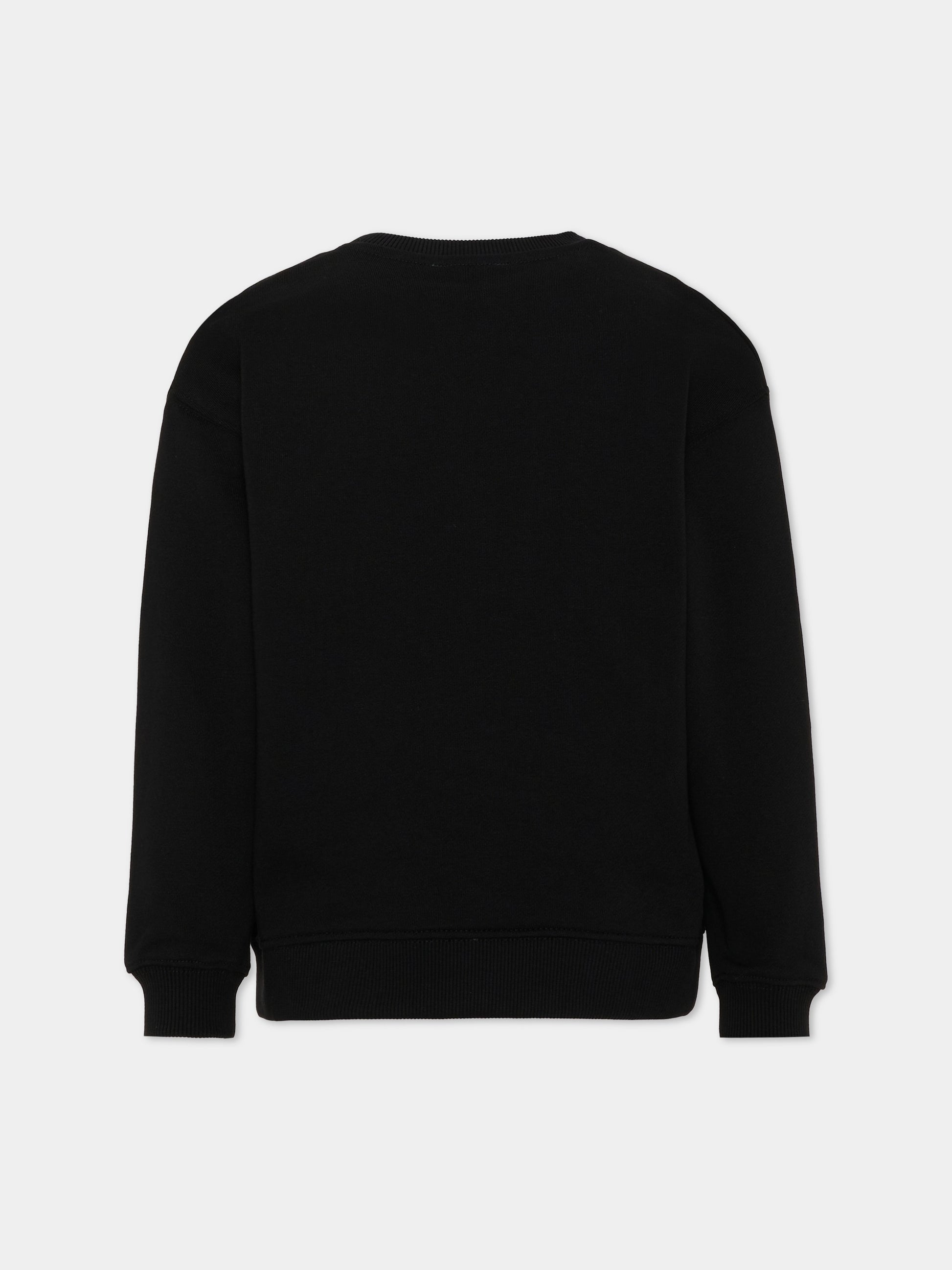 Felpa nera per bambino con logo,Marc Jacobs,W61035 09B