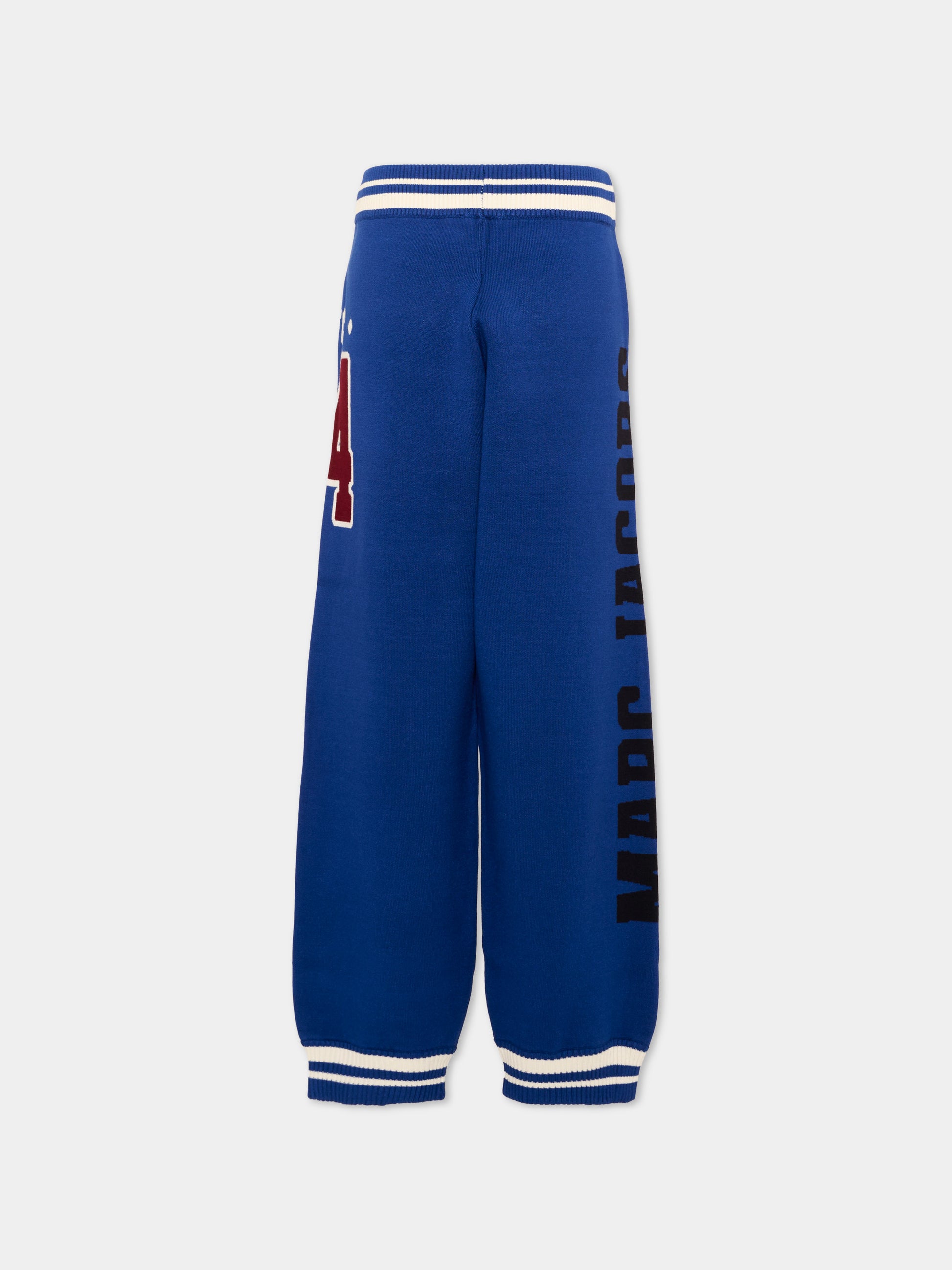 Pantalone blu per bambino con logo,Marc Jacobs,W61050 841