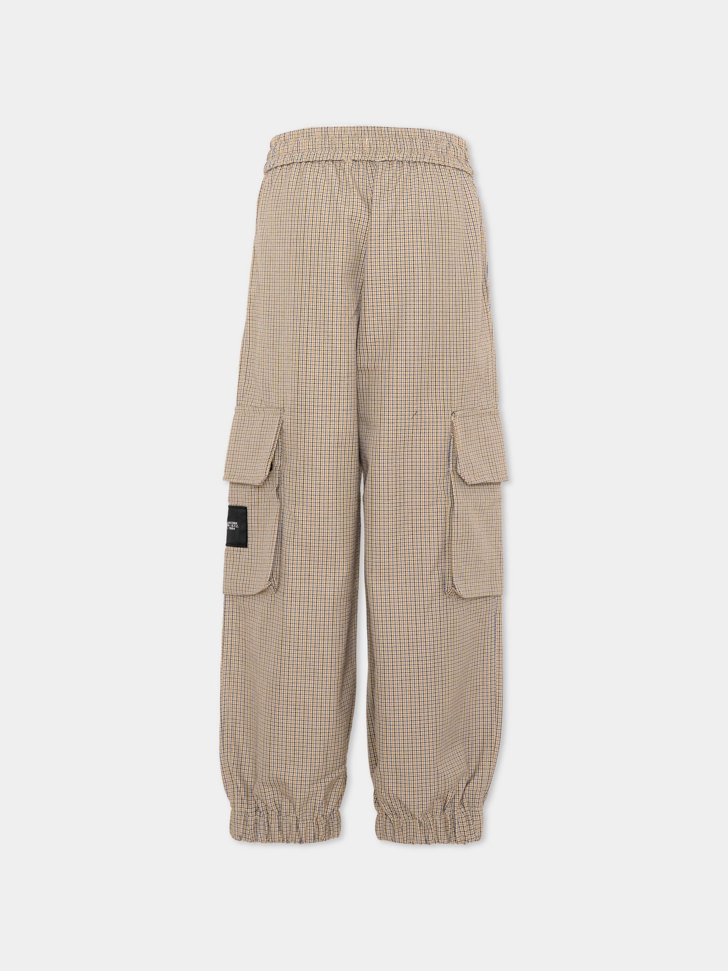 Pantalone beige per bambino a quadri,Marc Jacobs,W61051 184