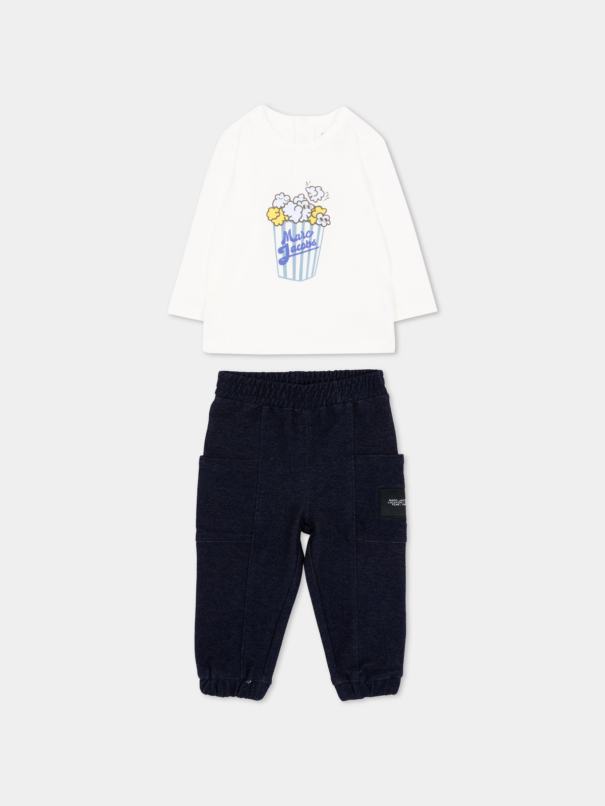 Completo sportivo lungo bianco con logo,Marc Jacobs,W61070 N58