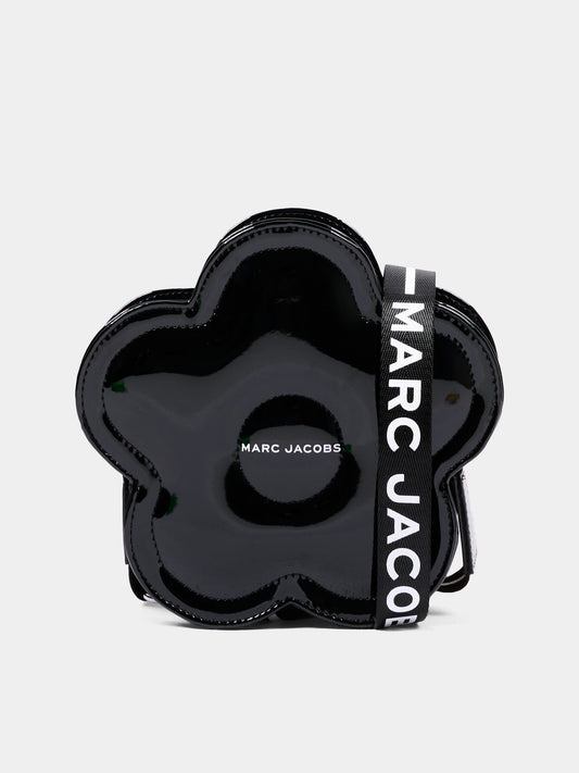 Borsa nera per bambina a fiore,Marc Jacobs,W61090 09B