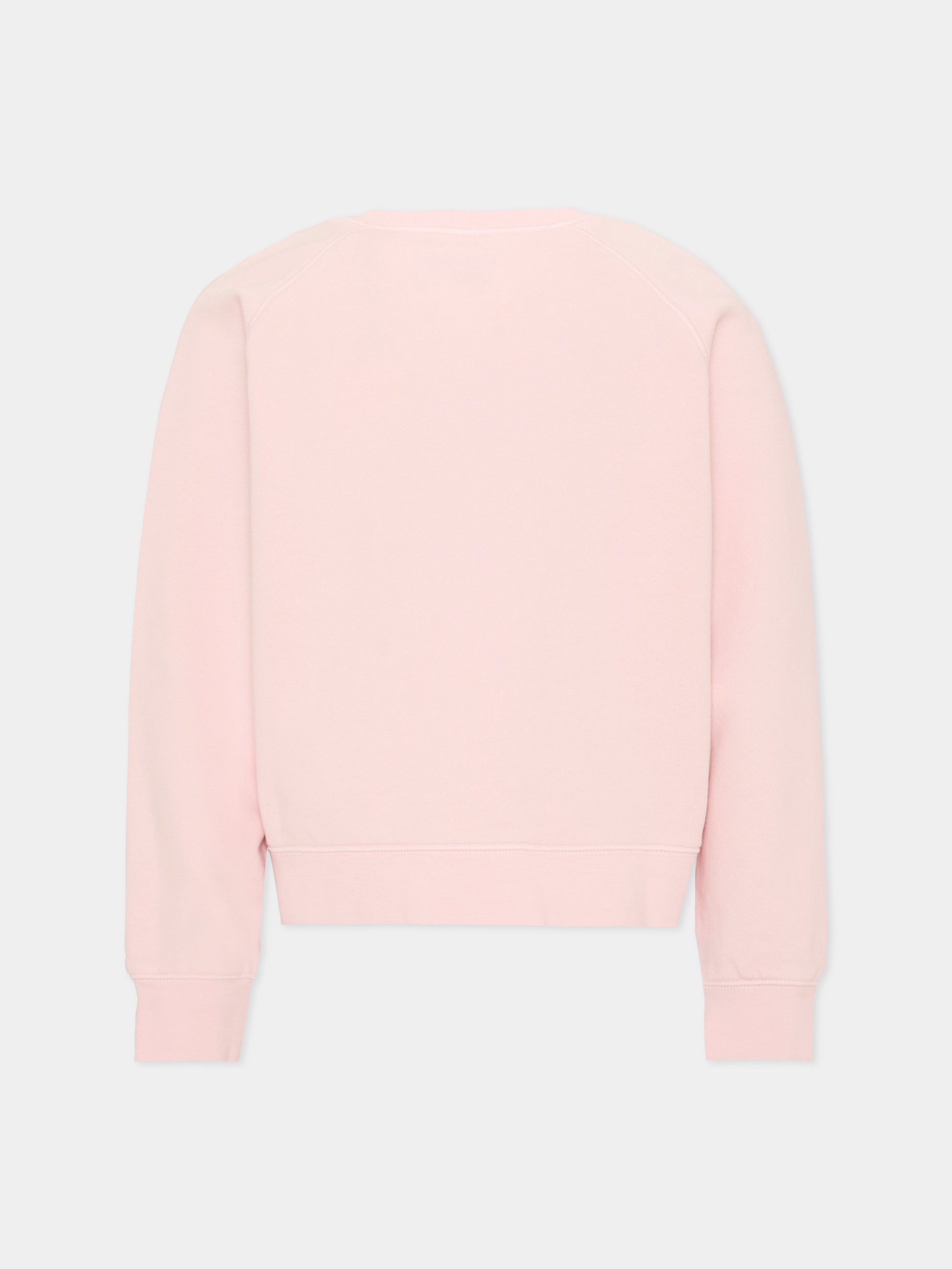 Felpa girocollo rosa per bambina con stampa,Zadig & Voltaire Kids,X60798 44A