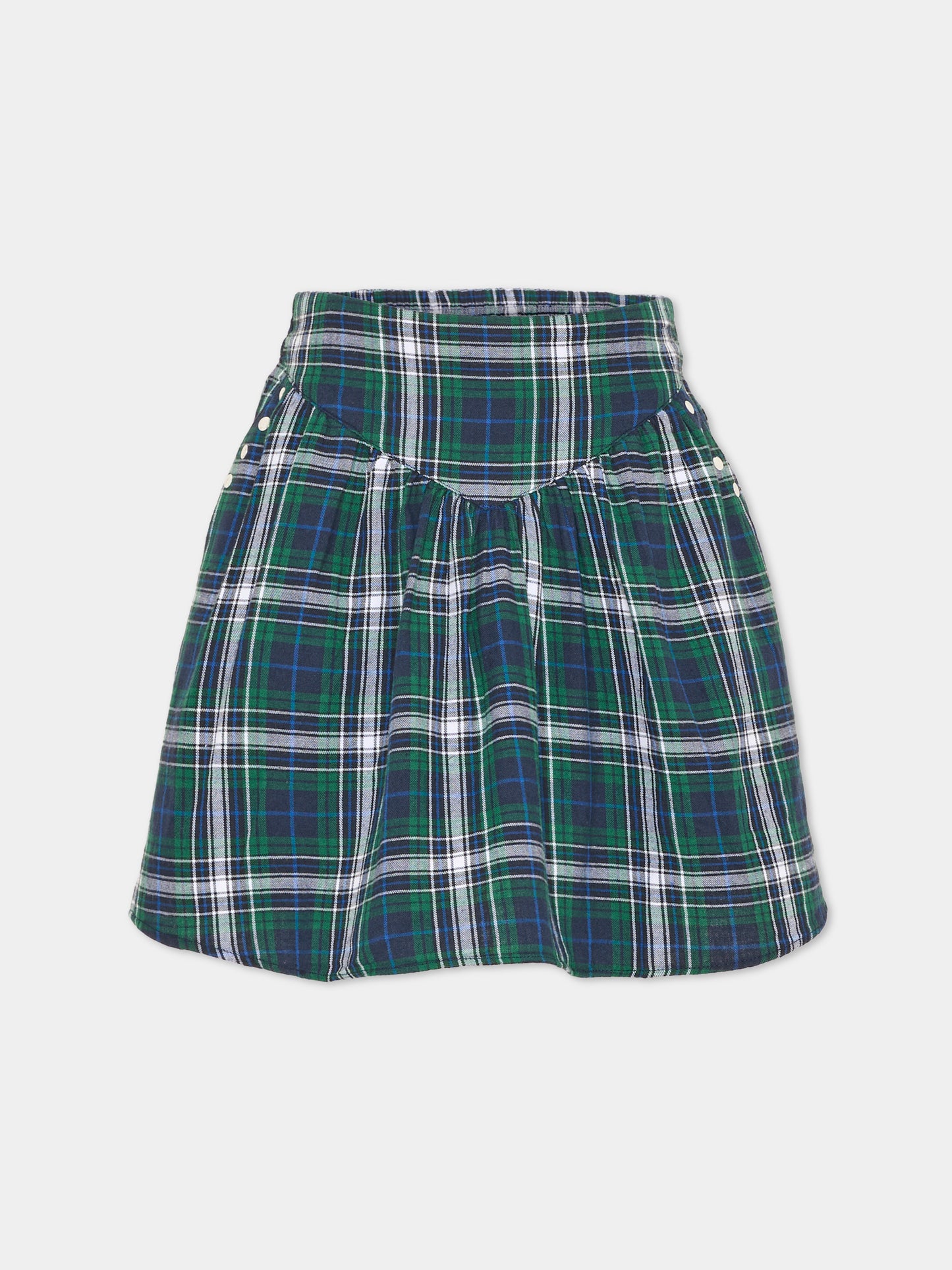 Gonna multicolor per bambina tartan,Zadig & Voltaire Kids,X60818 66H