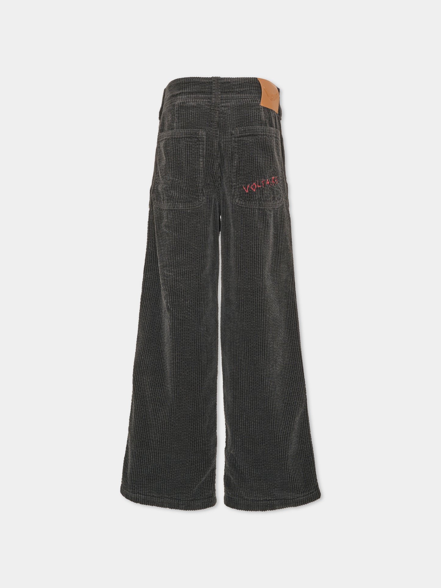 Pantalone nero per bambino in velluto a coste,Zadig & Voltaire Kids,X60859 09B