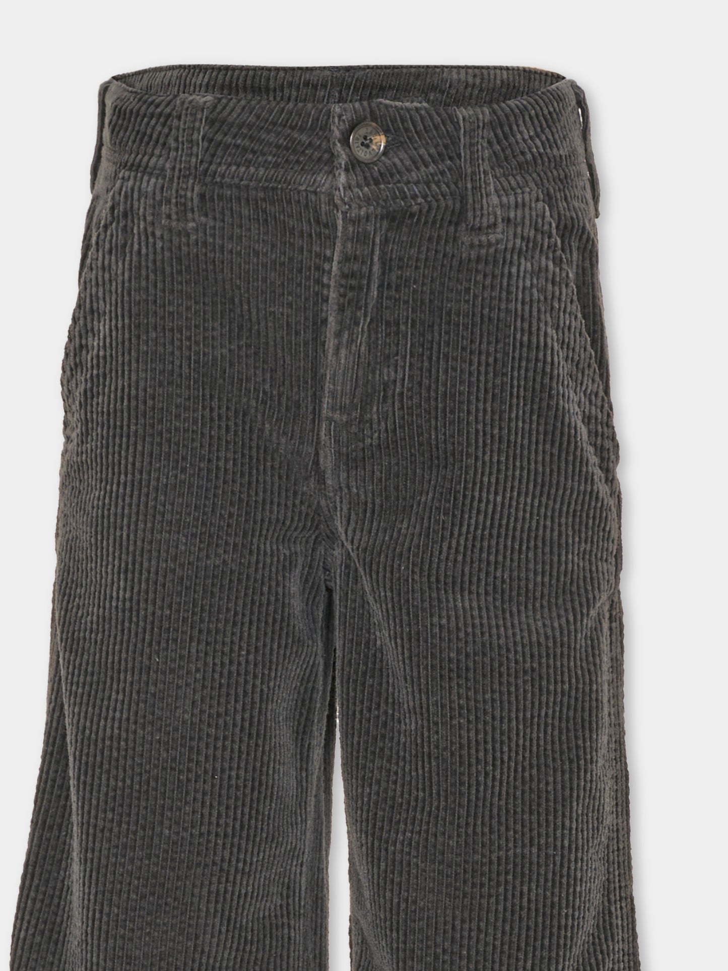 Pantalone nero per bambino in velluto a coste,Zadig & Voltaire Kids,X60859 09B
