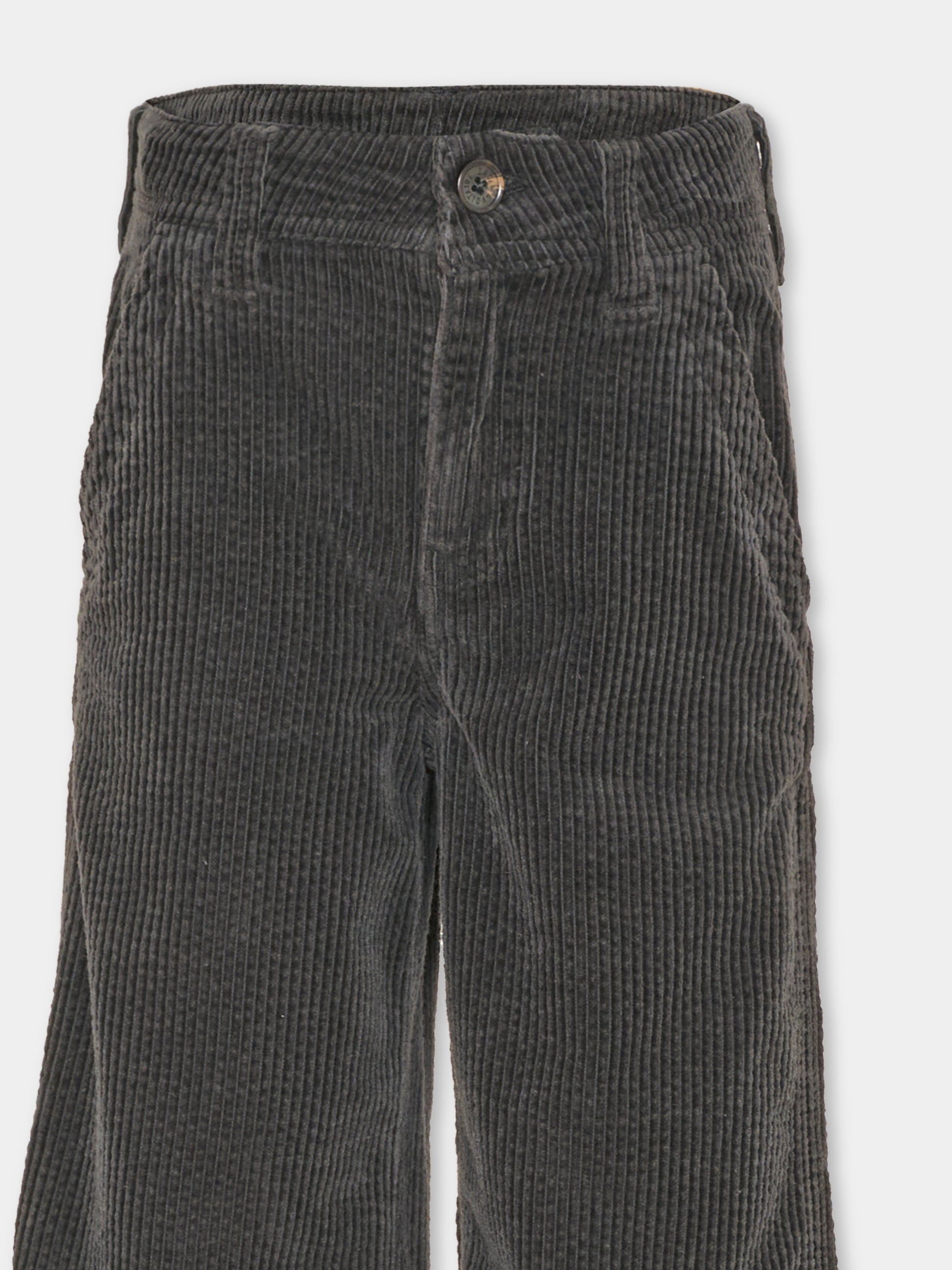 Pantalone nero per bambino in velluto a coste,Zadig & Voltaire Kids,X60859 09B