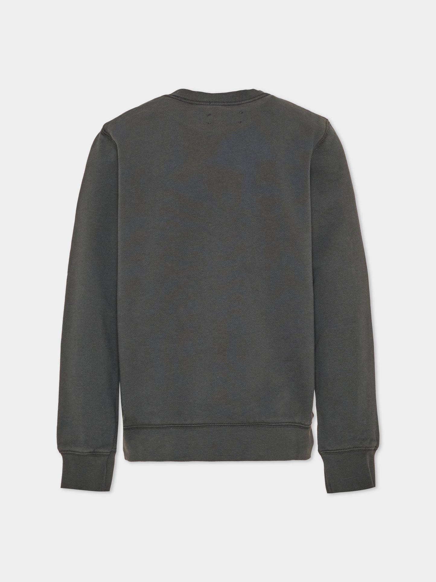 Felpa girocollo grigia per bambina con logo,Zadig & Voltaire Kids,X60867 096