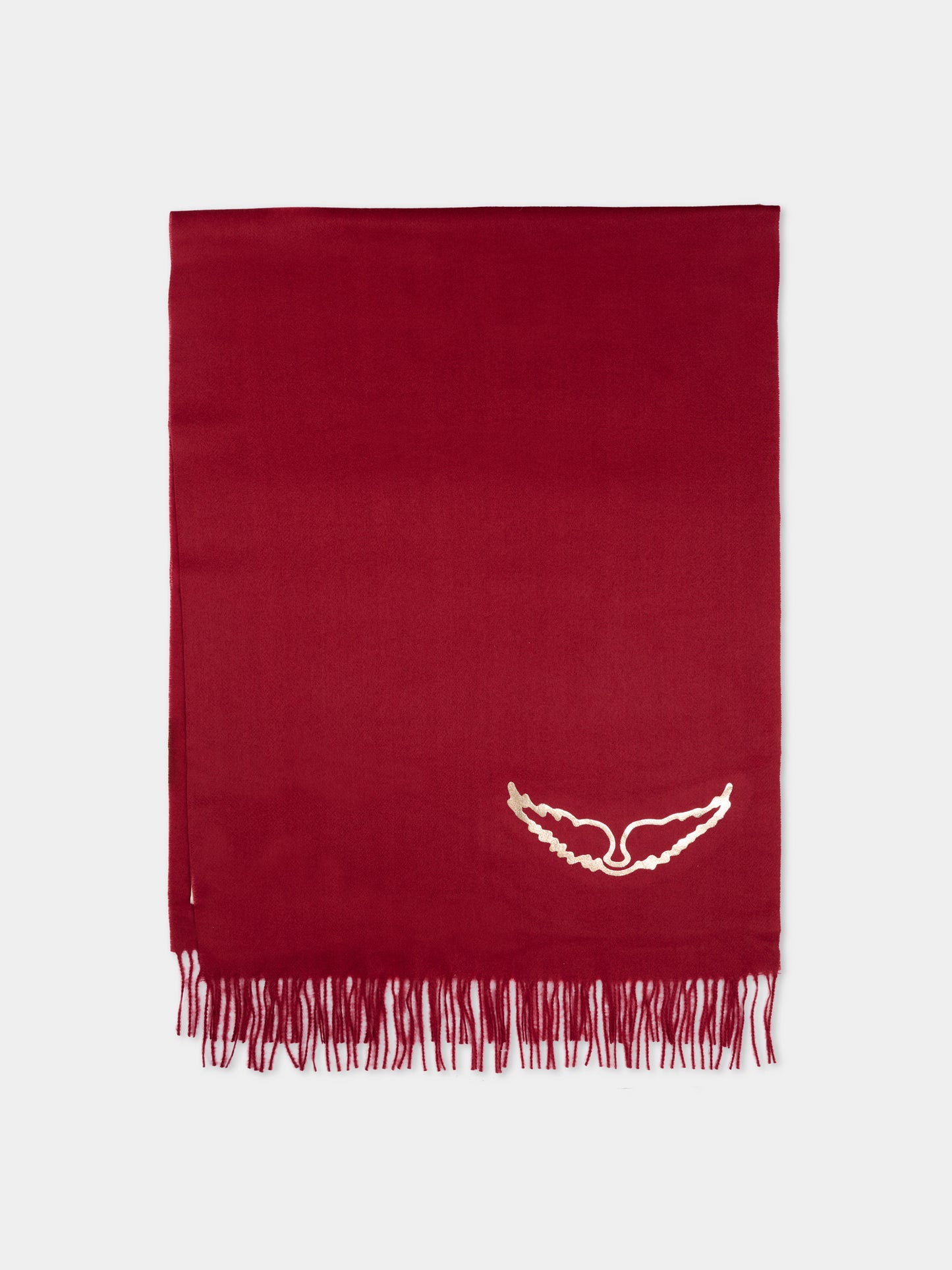 Sciarpa bordeaux per bambina con ali,Zadig & Voltaire Kids,X60878 954