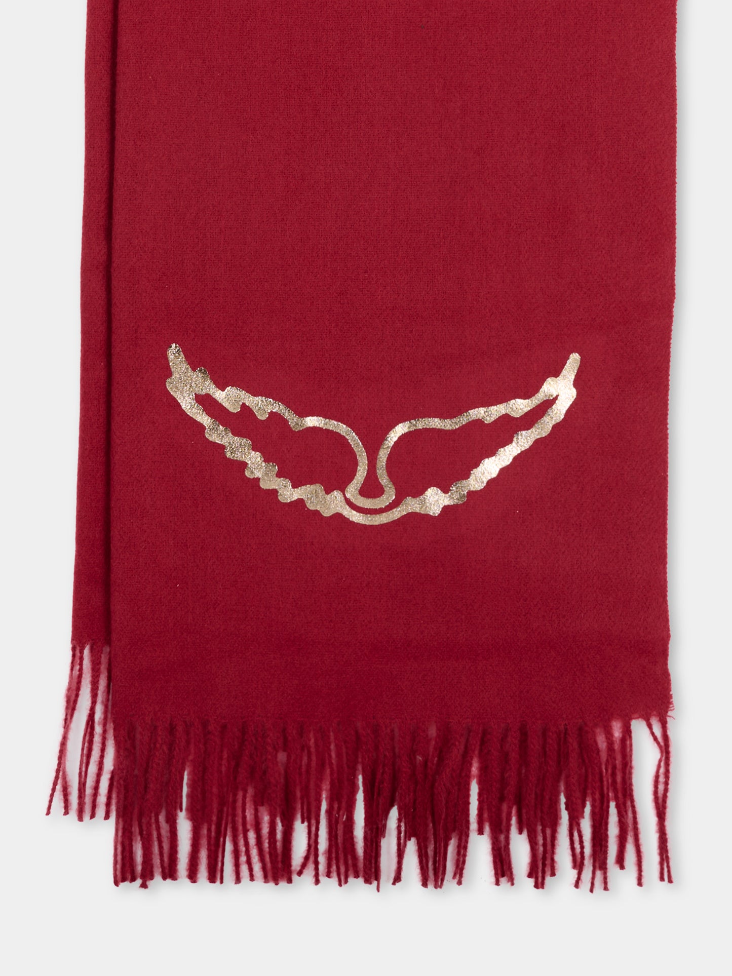 Sciarpa bordeaux per bambina con ali,Zadig & Voltaire Kids,X60878 954