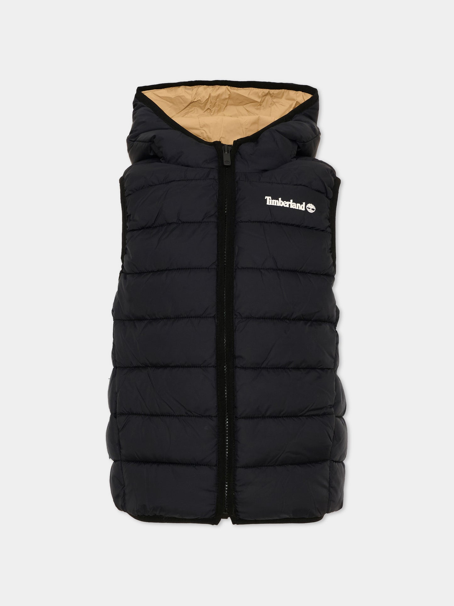 Gilet blu per bambino con cappuccio,Timberland,T60378 M13