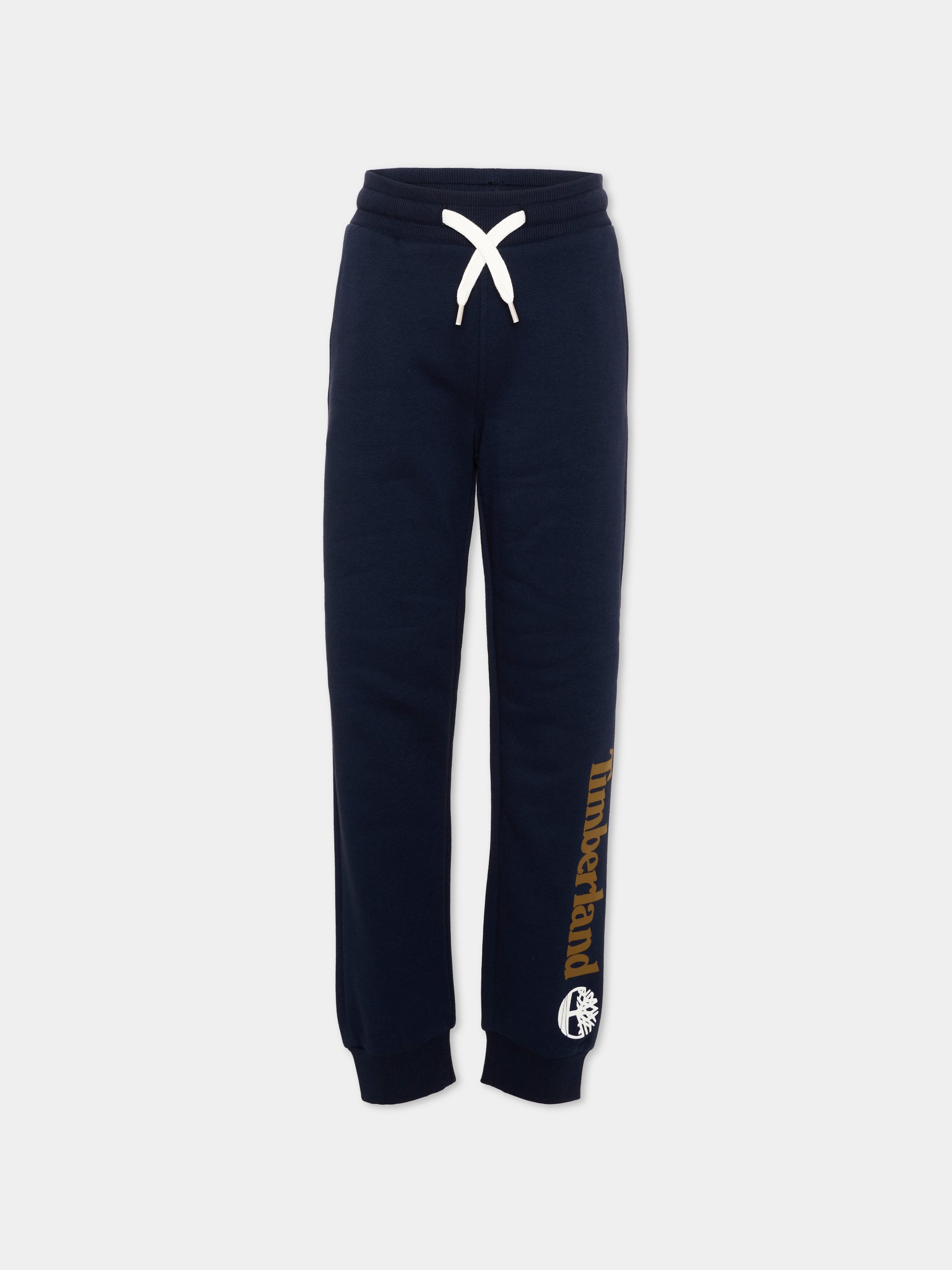 Pantalone blu per bambino con logo,Timberland,T60974 849