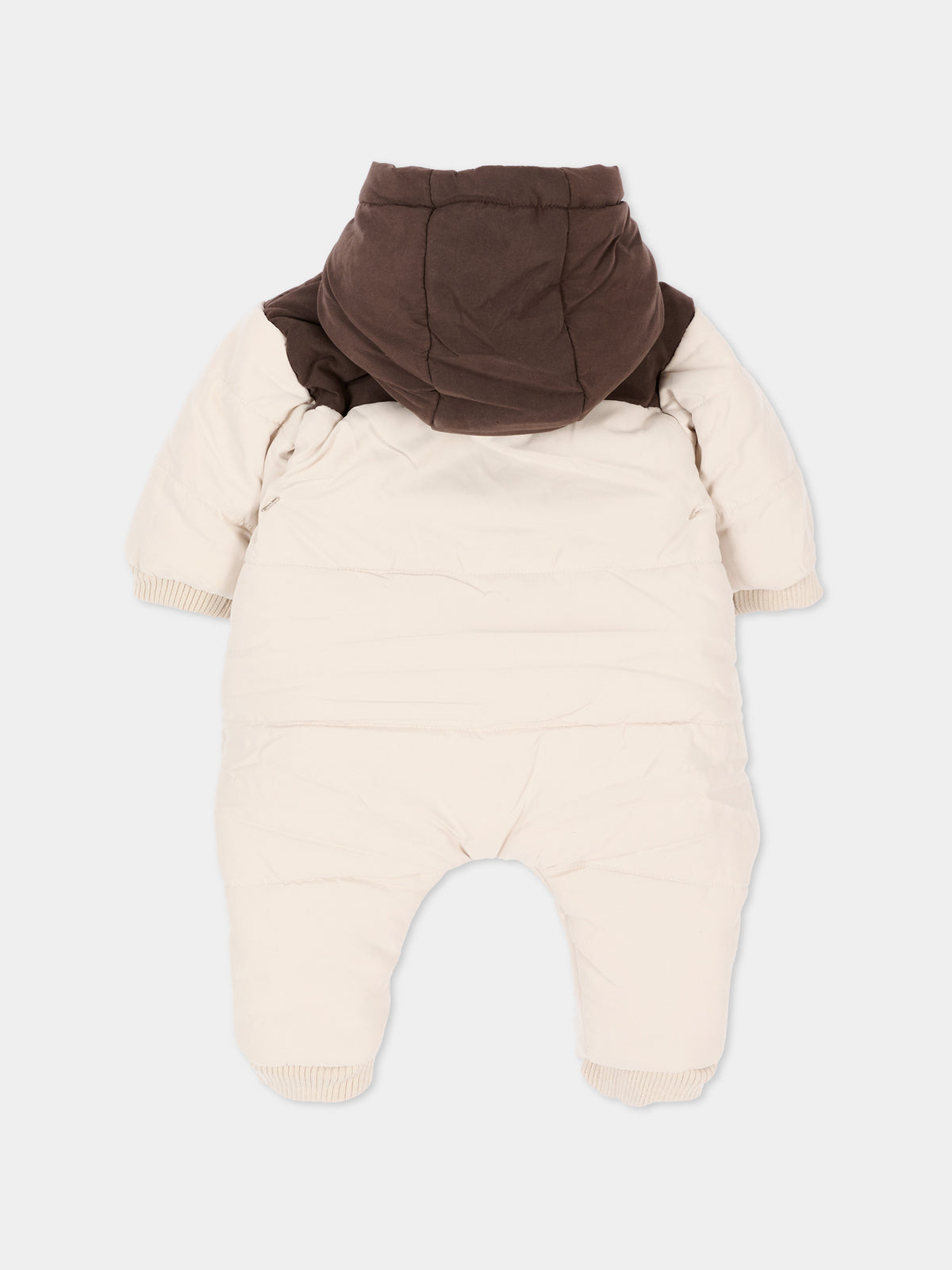 Piumino avorio per neonato con guanti e piedini,Timberland,T61010 192