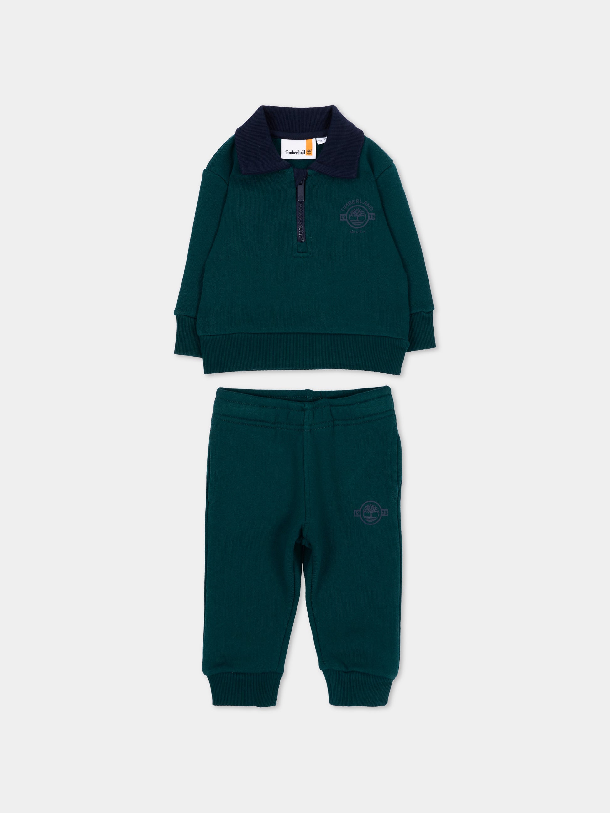 Completo sportivo lungo verde per neonato,Timberland,T61036 68R