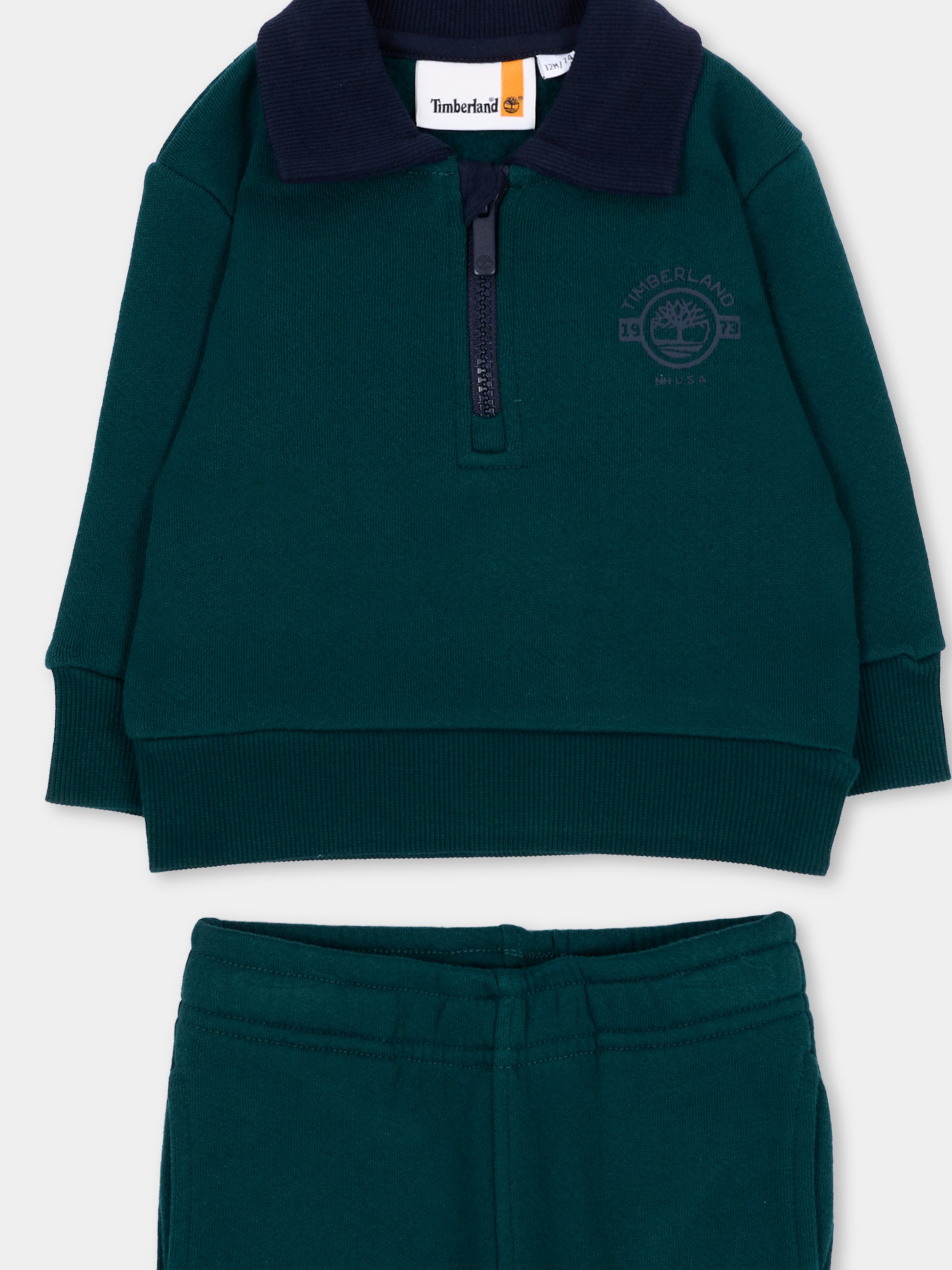 Completo sportivo lungo verde per neonato,Timberland,T61036 68R