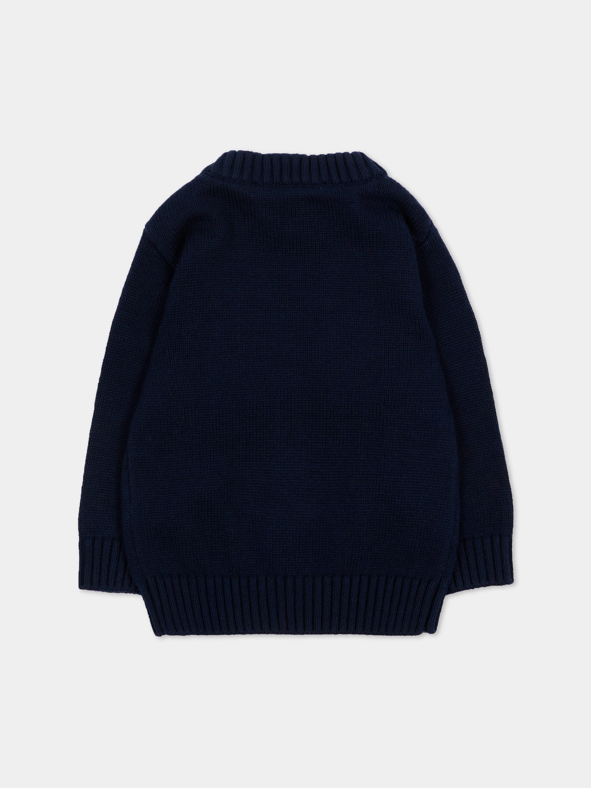 Maglione blu per neonato con logo,Timberland,T61042 849
