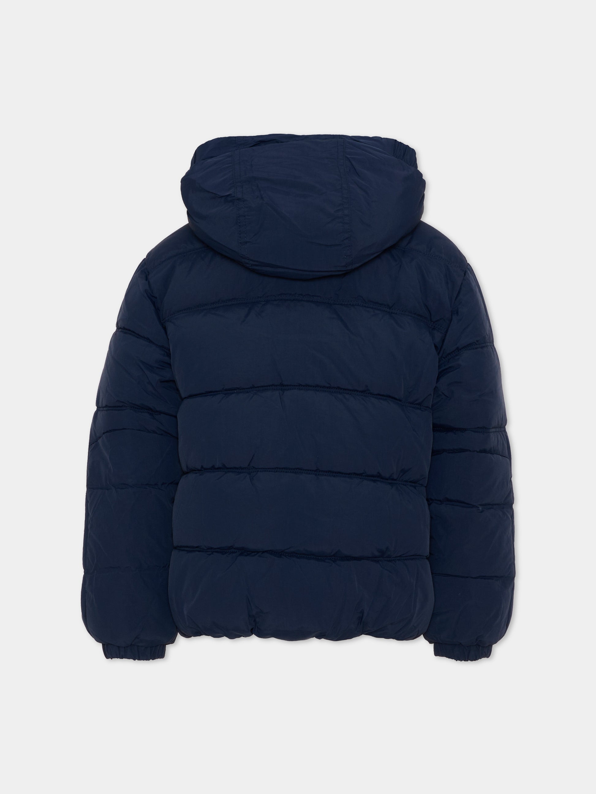 Piumino blu per bambino con cappuccio,Timberland,T61057 849