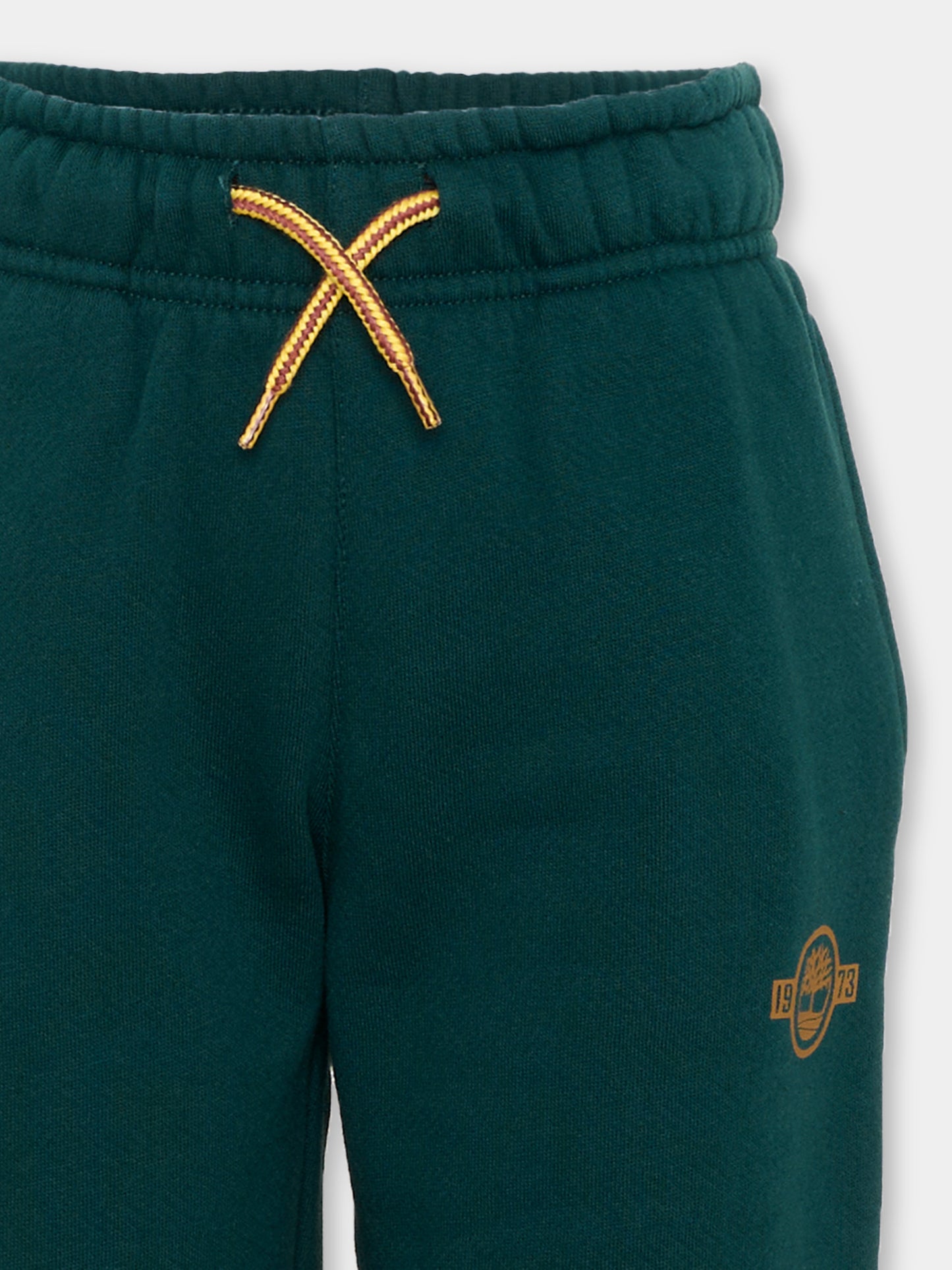 Pantalone verde per bambino con logo,Timberland,T61070 68R
