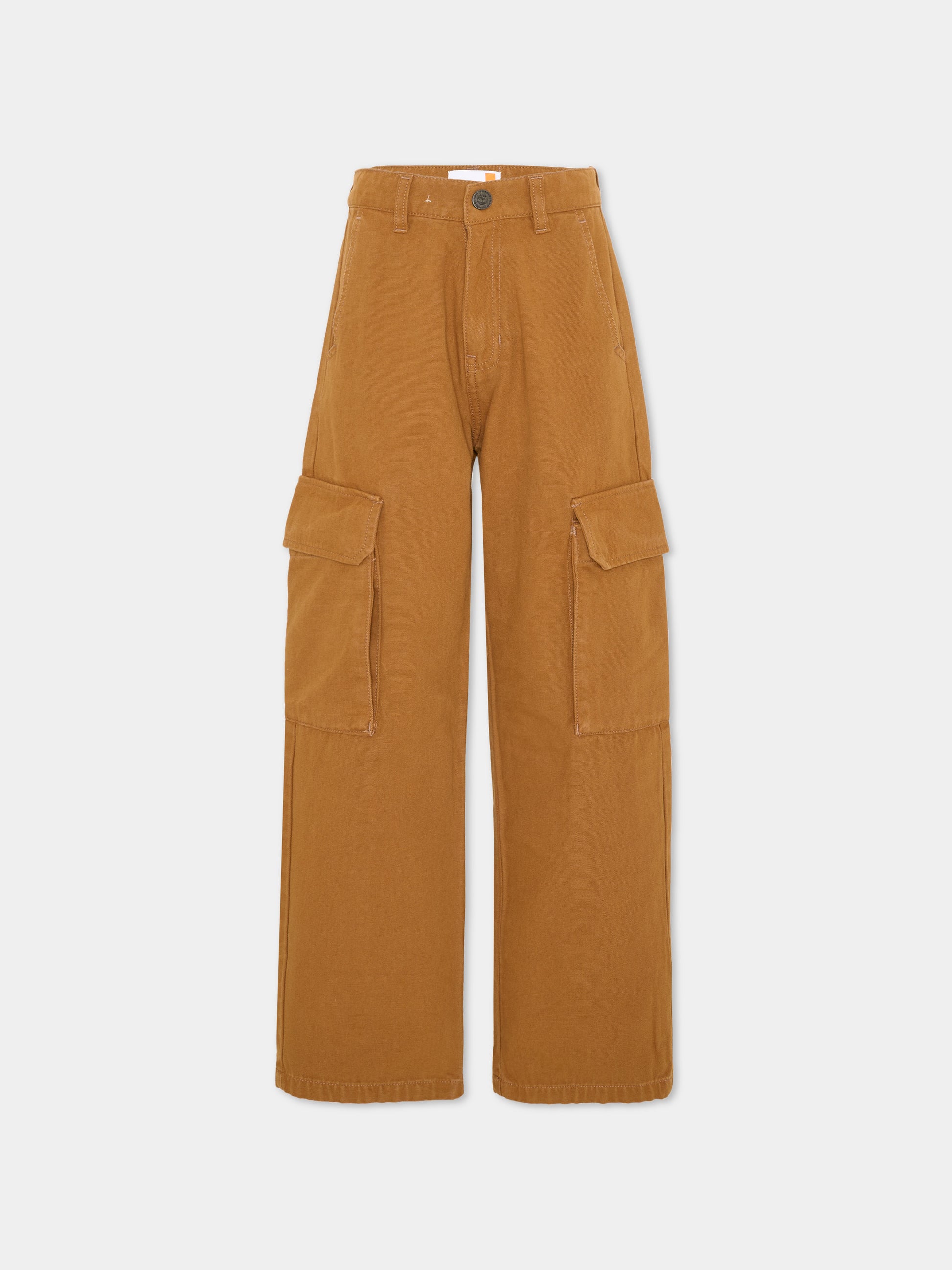 Pantalone marrone per bambino cargo,Timberland,T61079 325