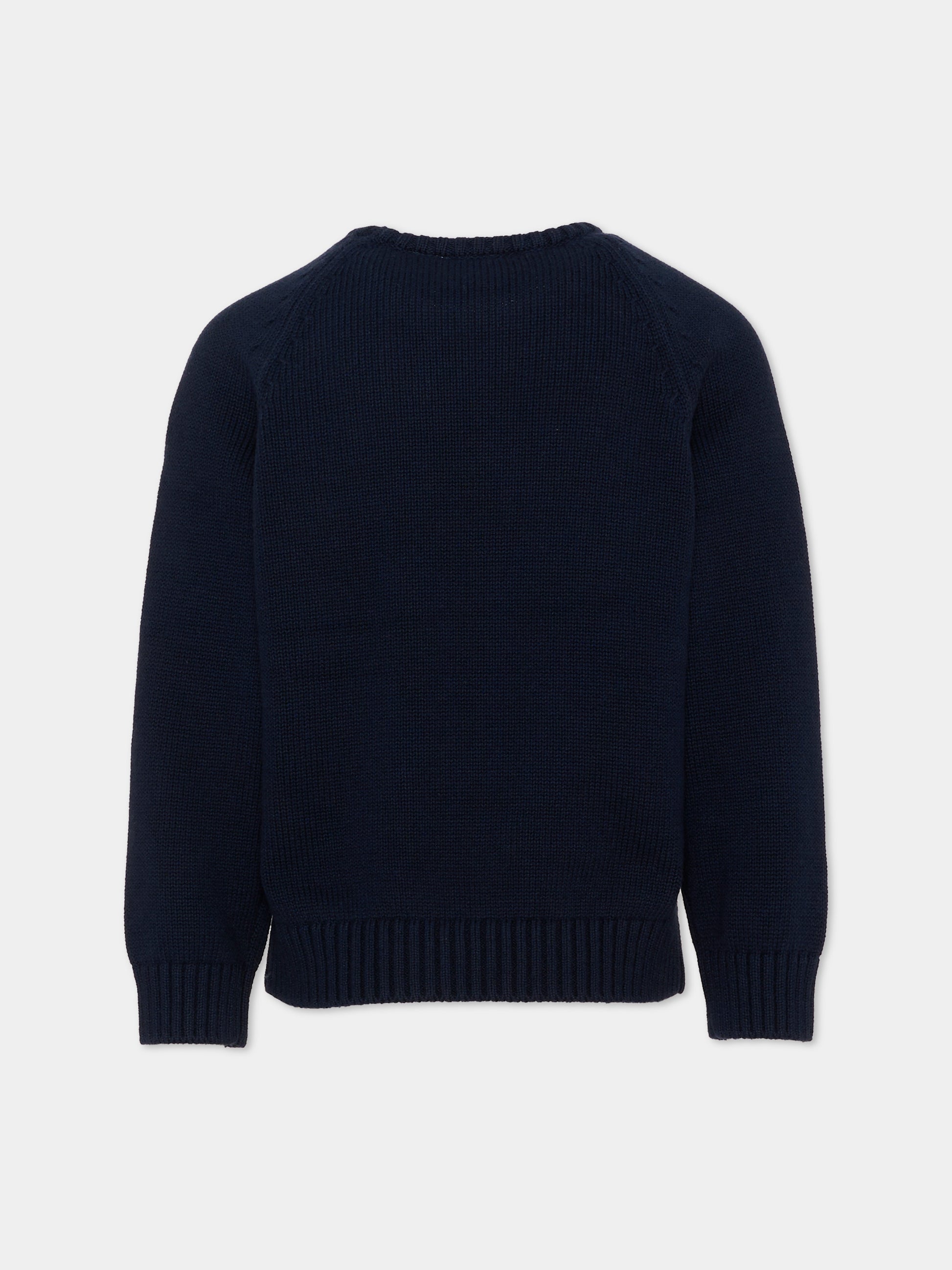 Maglione blu per bambino con logo,Timberland,T61081 849