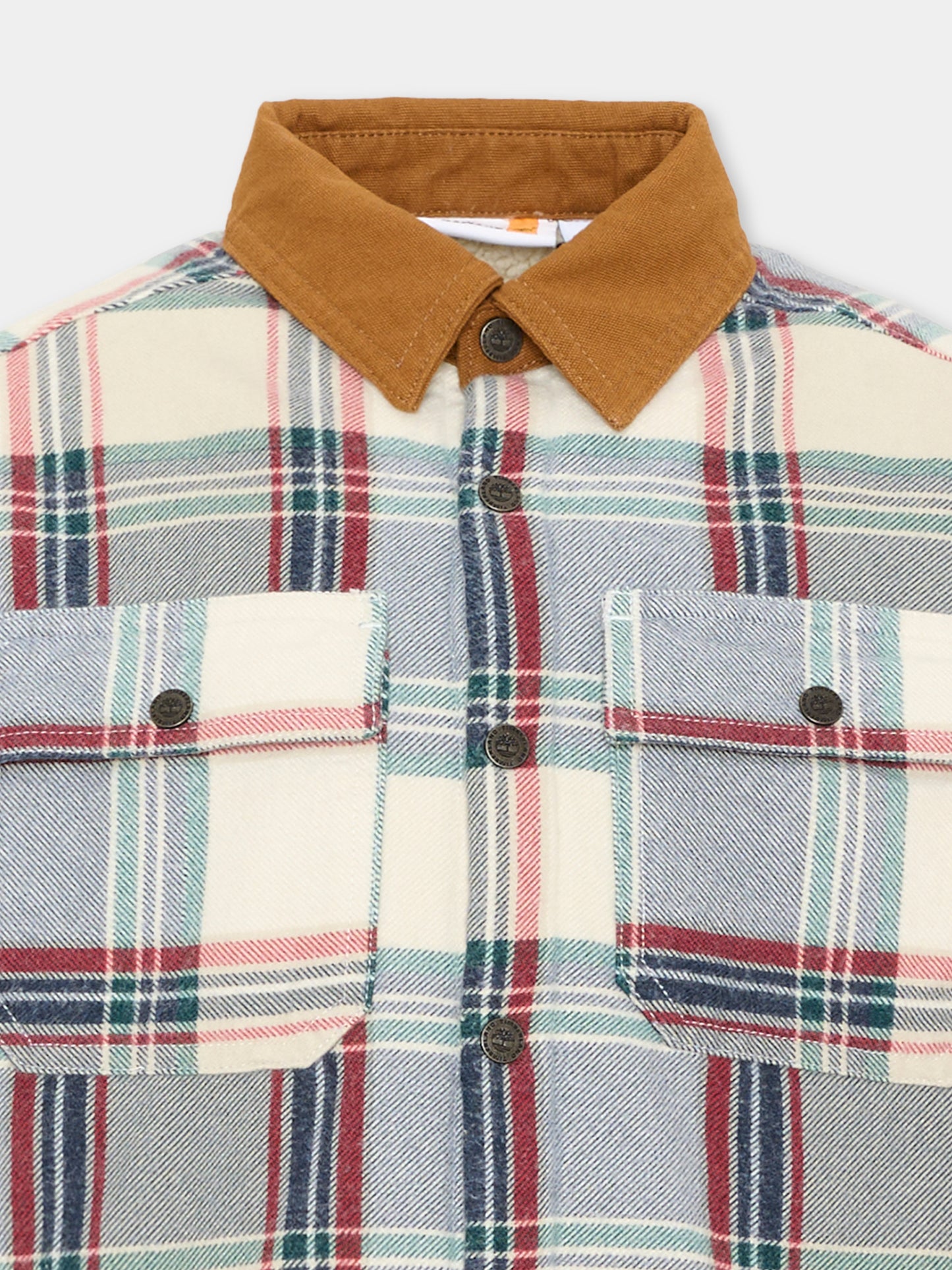 Camicia a manica lunga multicolor a quadri,Timberland,T61088 127