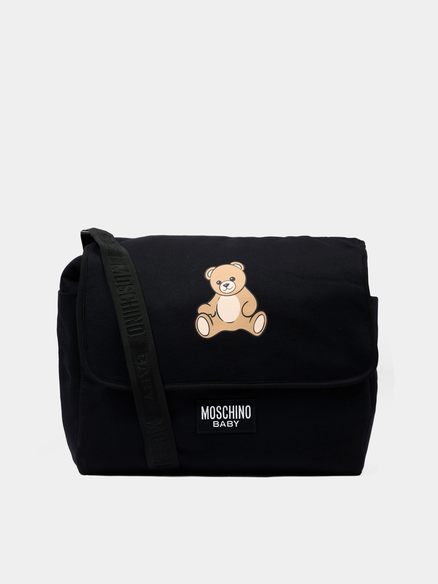 Black mom bag for Baby Boy with Teddy Bear