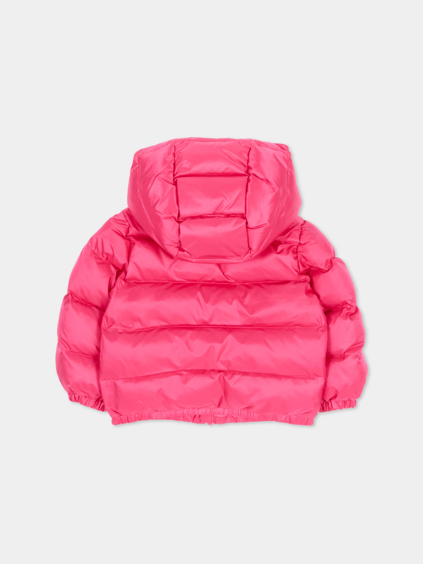 Piumino rosa per neonata con teddy bear,Moschino Kids,MMS02F L3AC3 51450