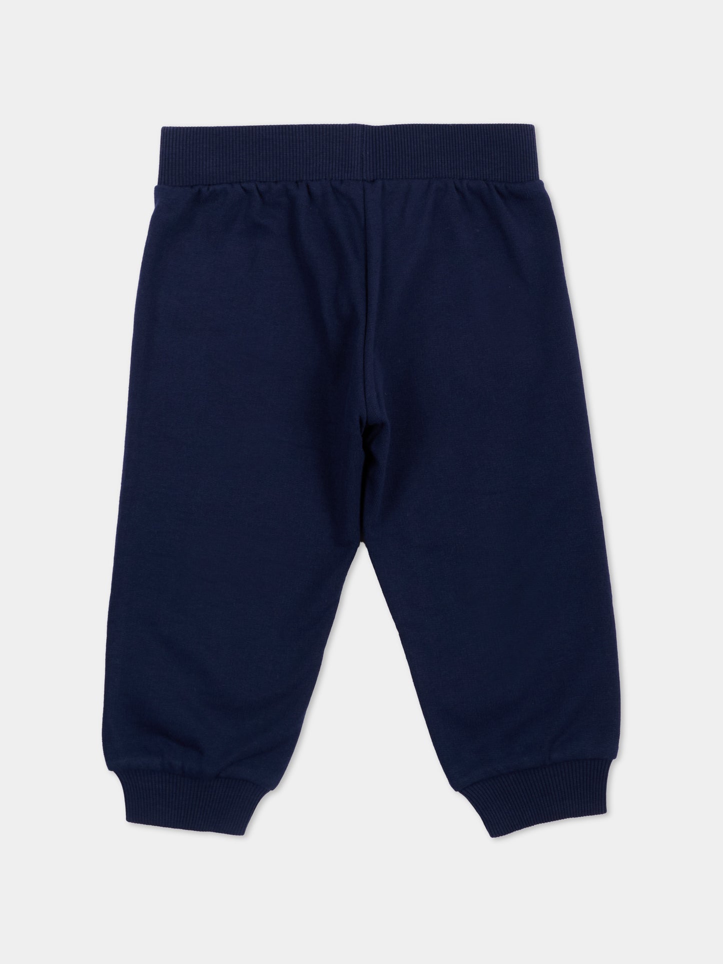Pantaloni sportivi blu per neonati con Teddy Bear,Moschino Kids,MUP062 LCA83 40016