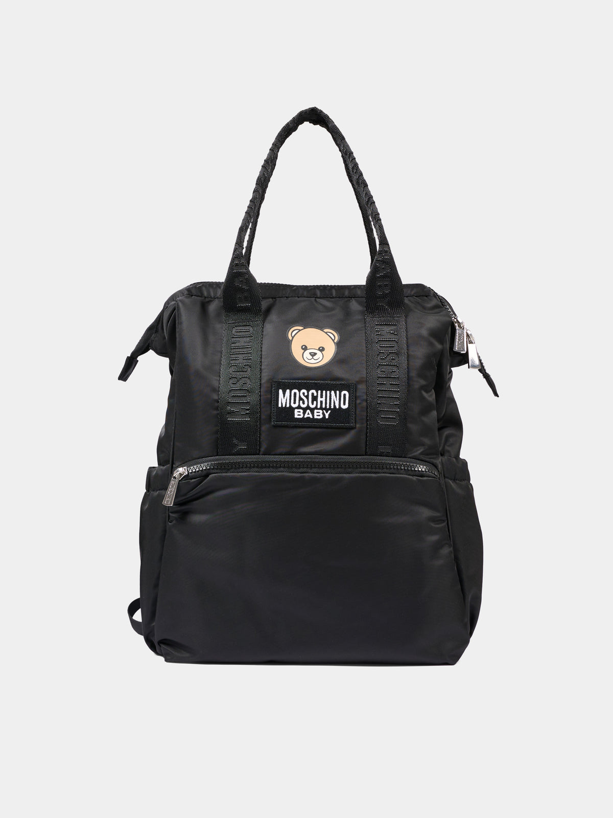 Borsa mamma nera per neonati con Teddy Bear,Moschino Kids,MUX05Z L3AC5 60100