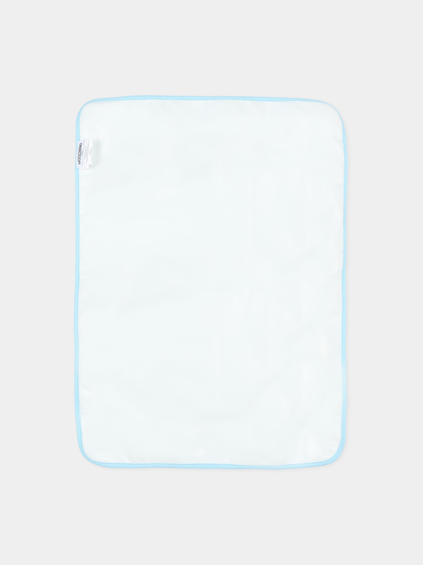 Borsa mamma azzurra per neonato con Teddy Bear,Moschino Kids,MUX062 LCA93 40304