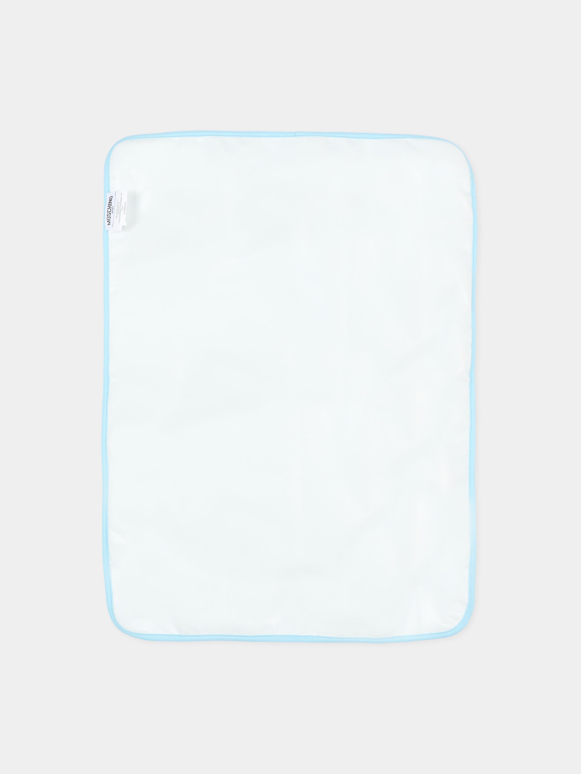 Borsa mamma azzurra per neonato con Teddy Bear,Moschino Kids,MUX062 LCA93 40304