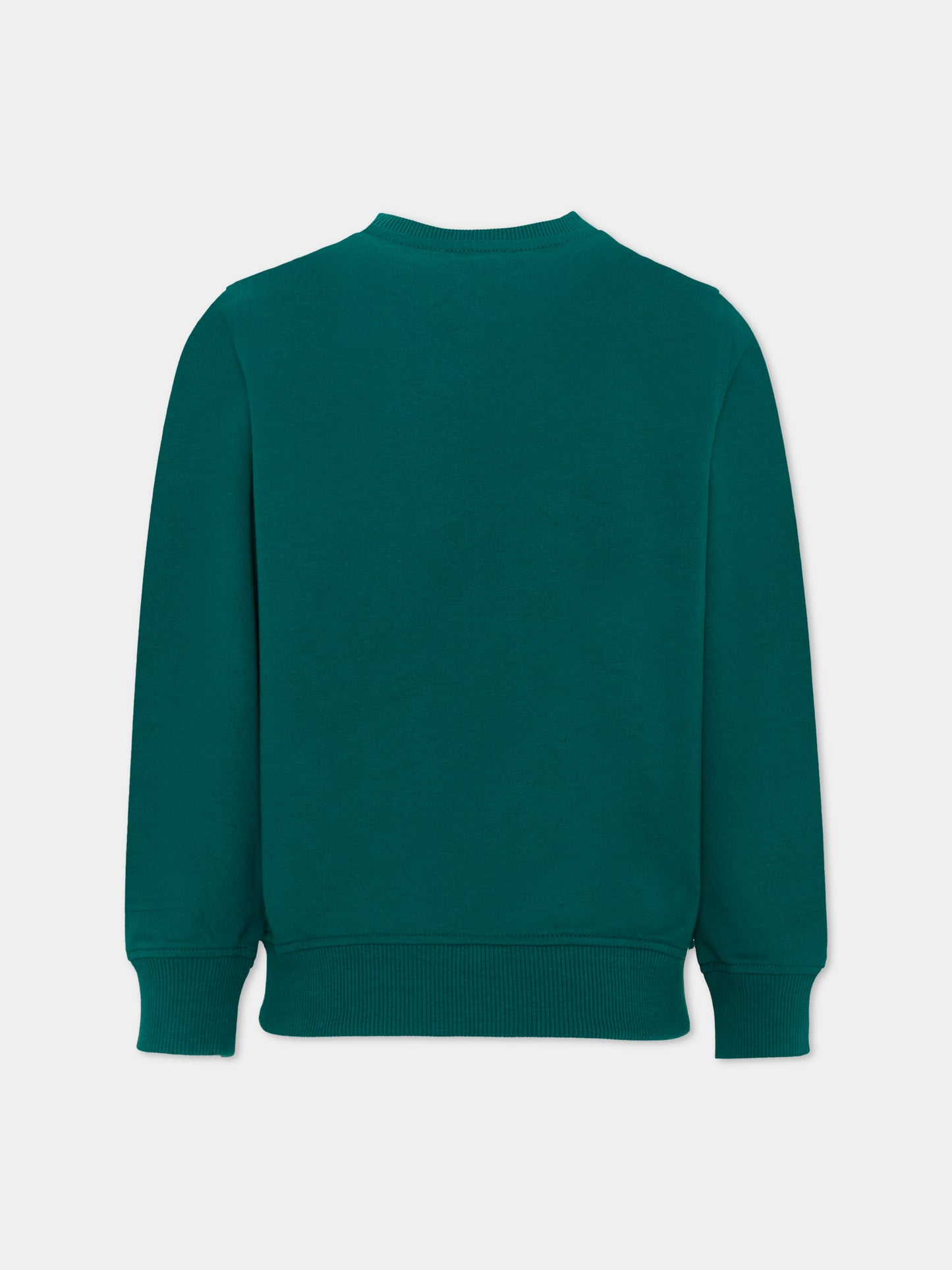 Felpa verde per bambini con Teddy Bear,Moschino Kids,H5F08V LCA61 30327