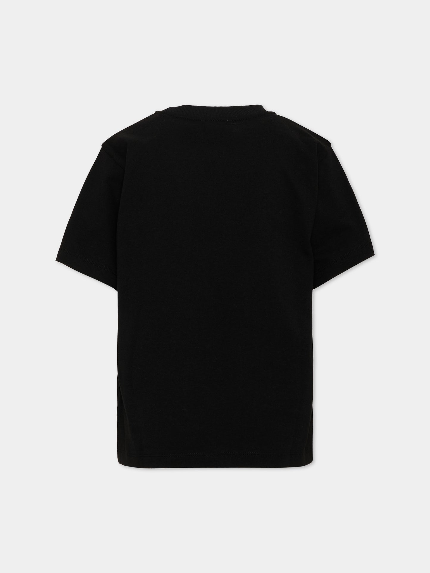 T-Shirt nera per bambini con Teddy Bear,Moschino Kids,HMM05W LAA34 60100