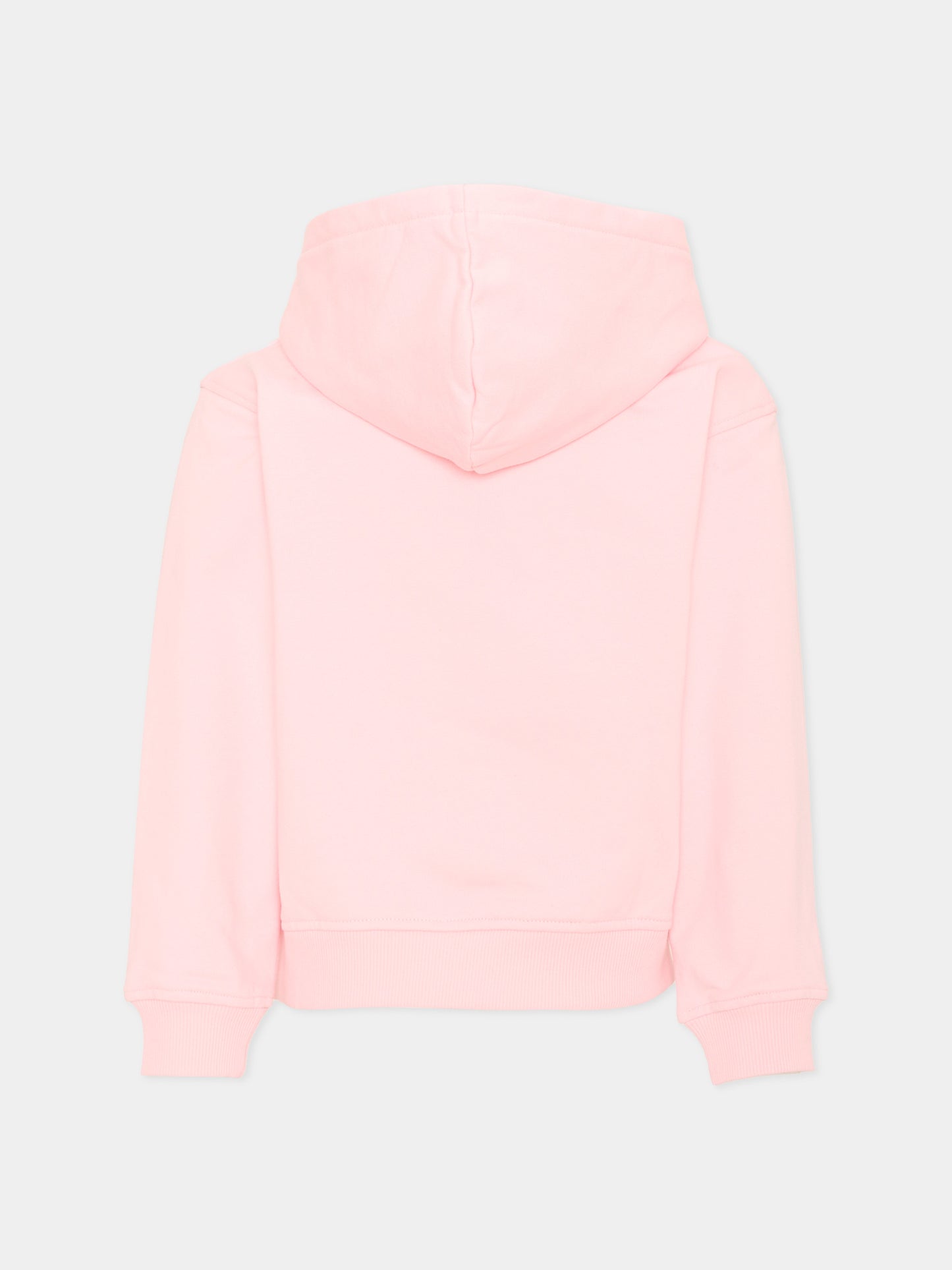 Felpa rosa per bambina con Teddy Bear,Moschino Kids,HUF0A7 LCA83 50209