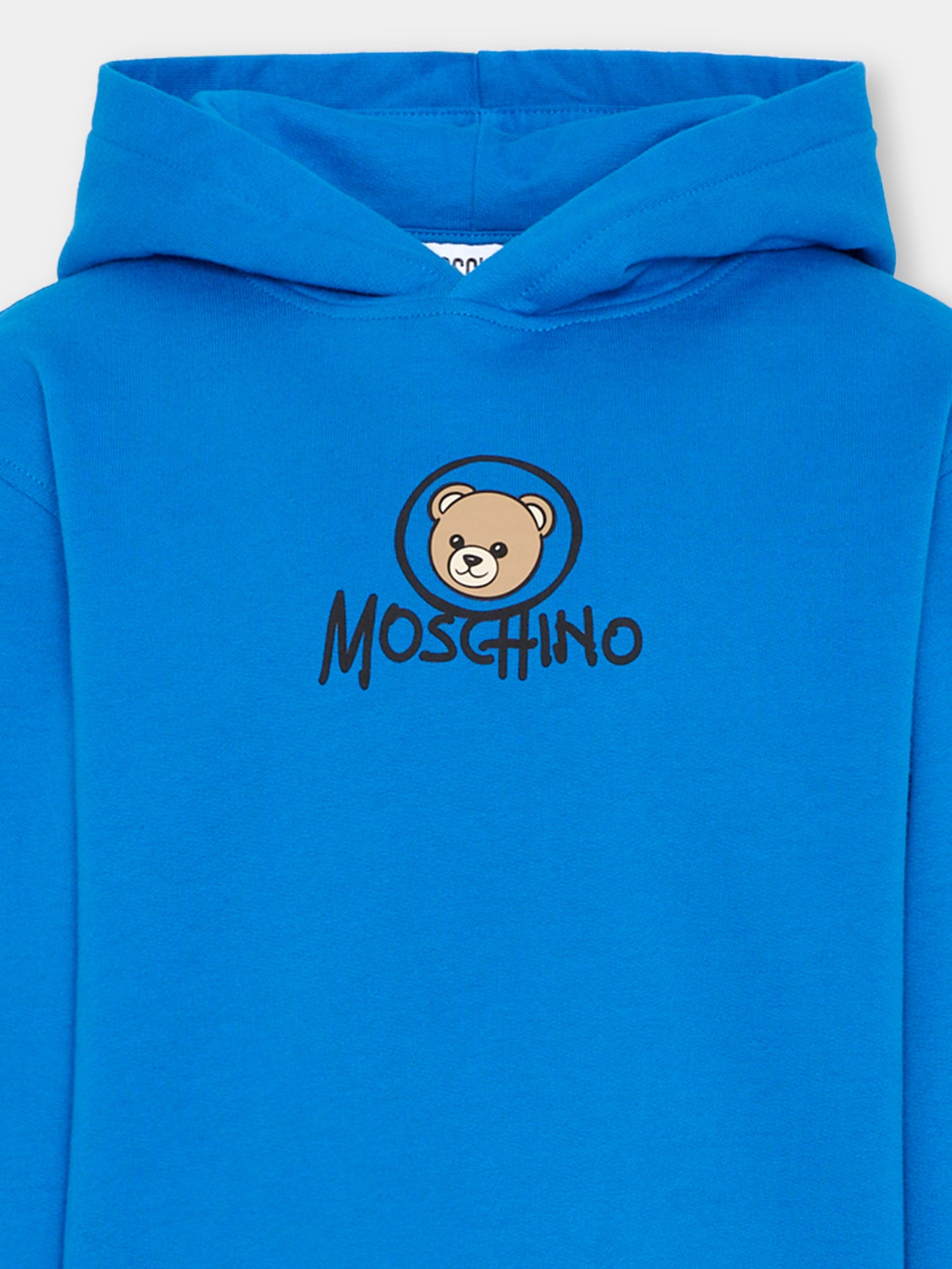 Completo sportivo blu per bambino con Teddy Bear,Moschino Kids,HUK04R LCA83 40157