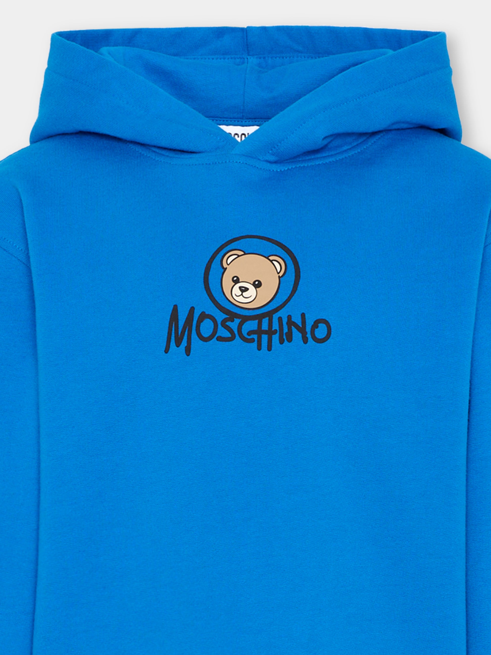 Completo sportivo blu per bambino con Teddy Bear,Moschino Kids,HUK04R LCA83 40157