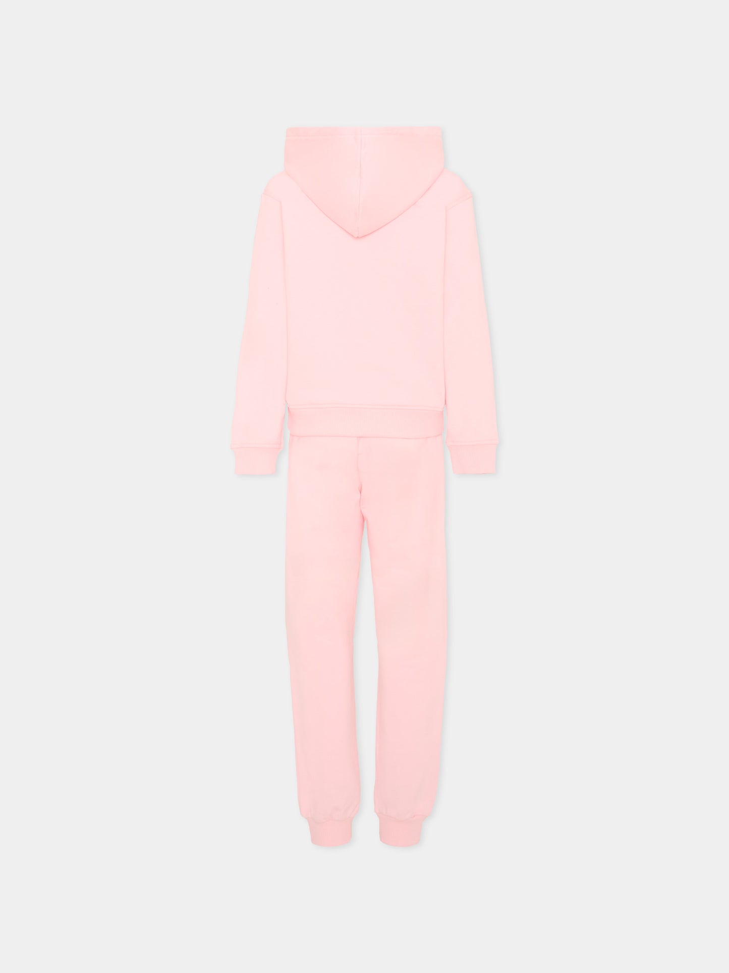 Completo sportivo rosa per bambina con Teddy Bear,Moschino Kids,HUK04R LCA83 50209