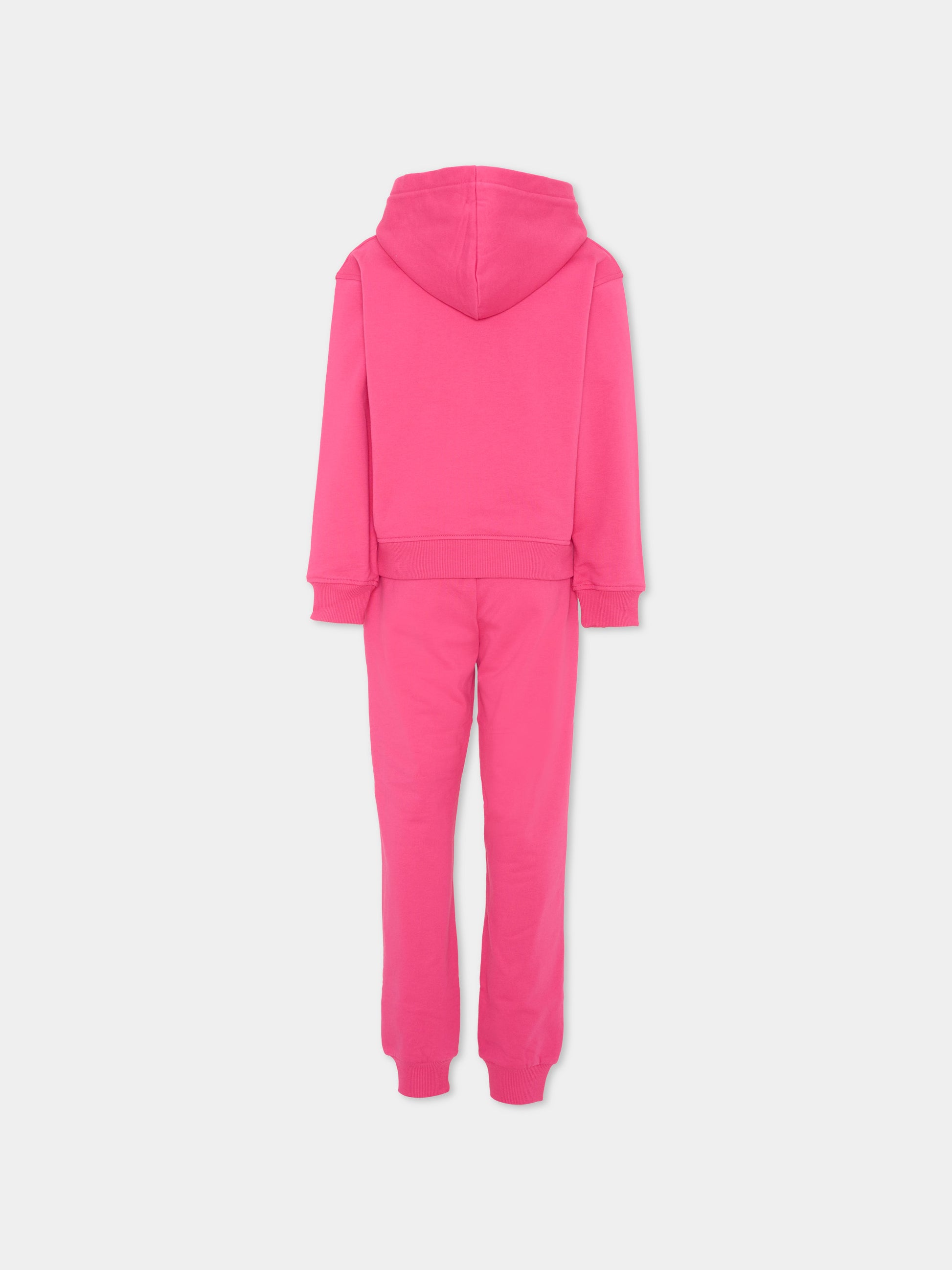 Completo sportivo fucsia per bambina con Teddy Bear,Moschino Kids,HUK04R LCA83 51450
