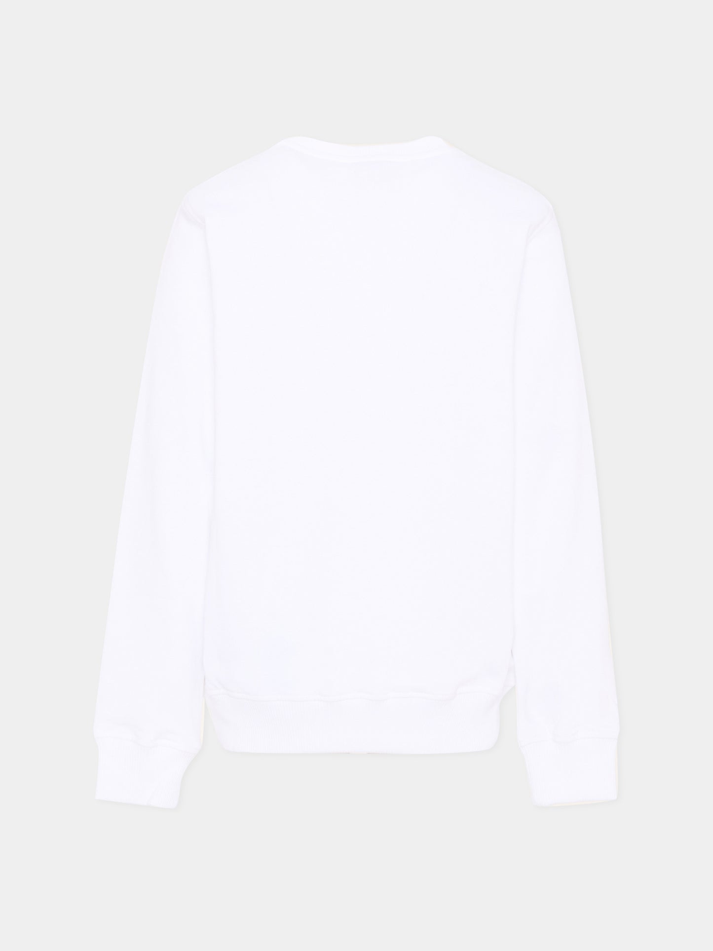 Felpa bianca per bambini con logo,Moschino Kids,HSF08V LCA14 10101