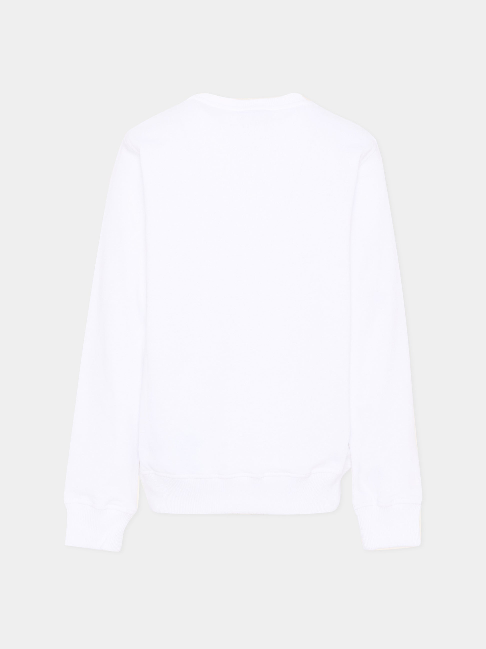 Felpa bianca per bambini con logo,Moschino Kids,HSF08V LCA14 10101