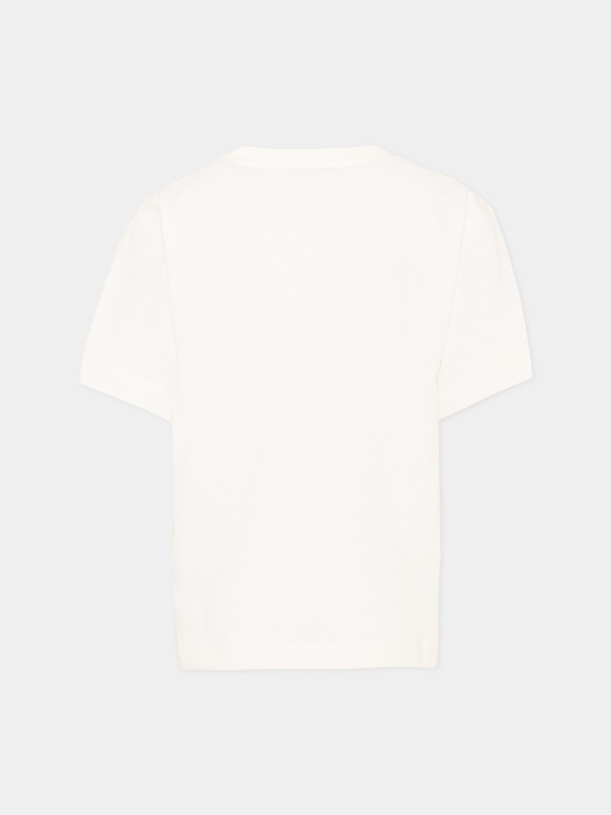 T-Shirt avorio per bambino con logo e Teddy Bear,Moschino Kids,HUM05G LAA01 10063