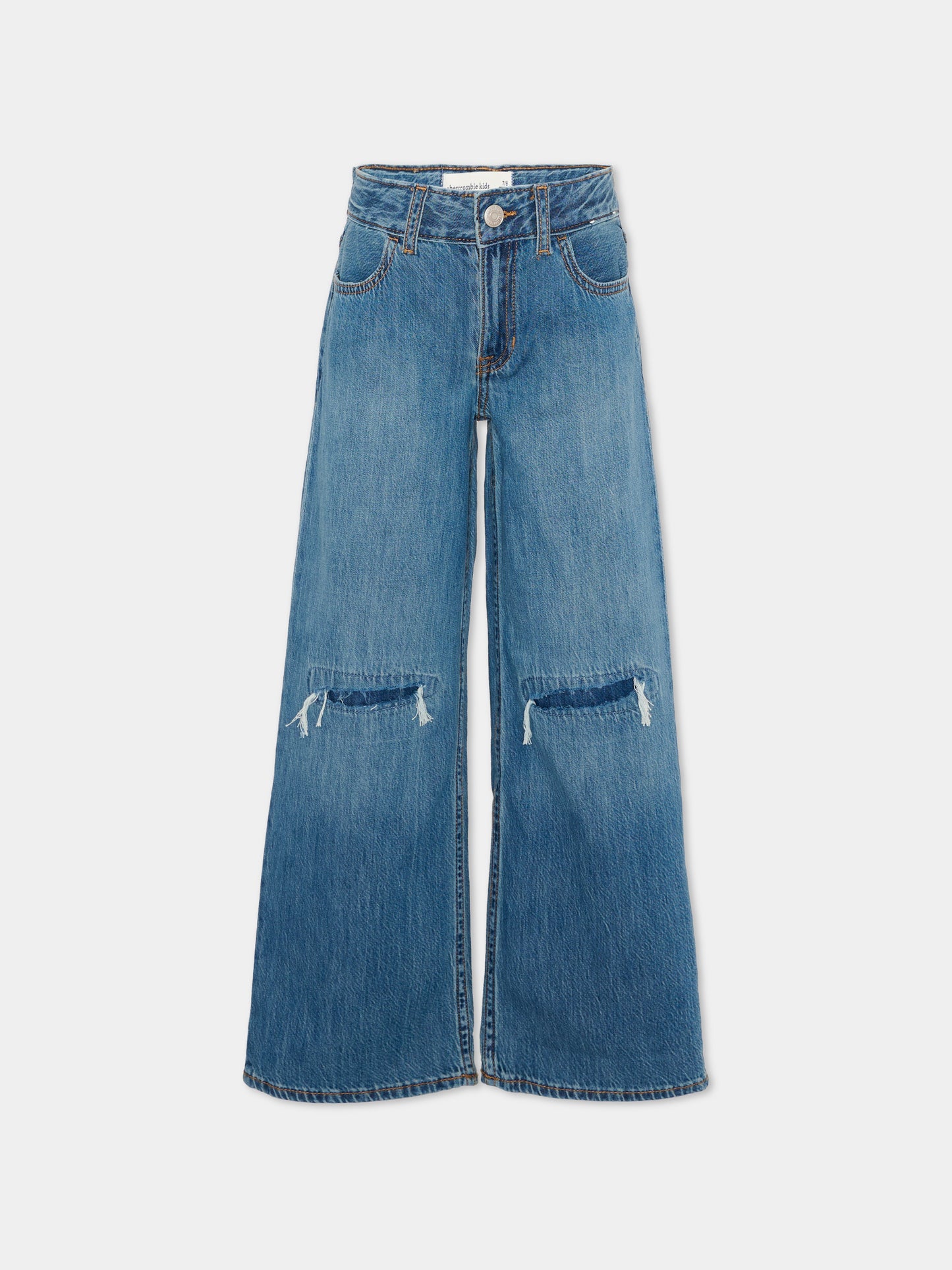 Jeans denim per bambina gamba ampia,Abercrombie & Fitch,43AG15 MGY